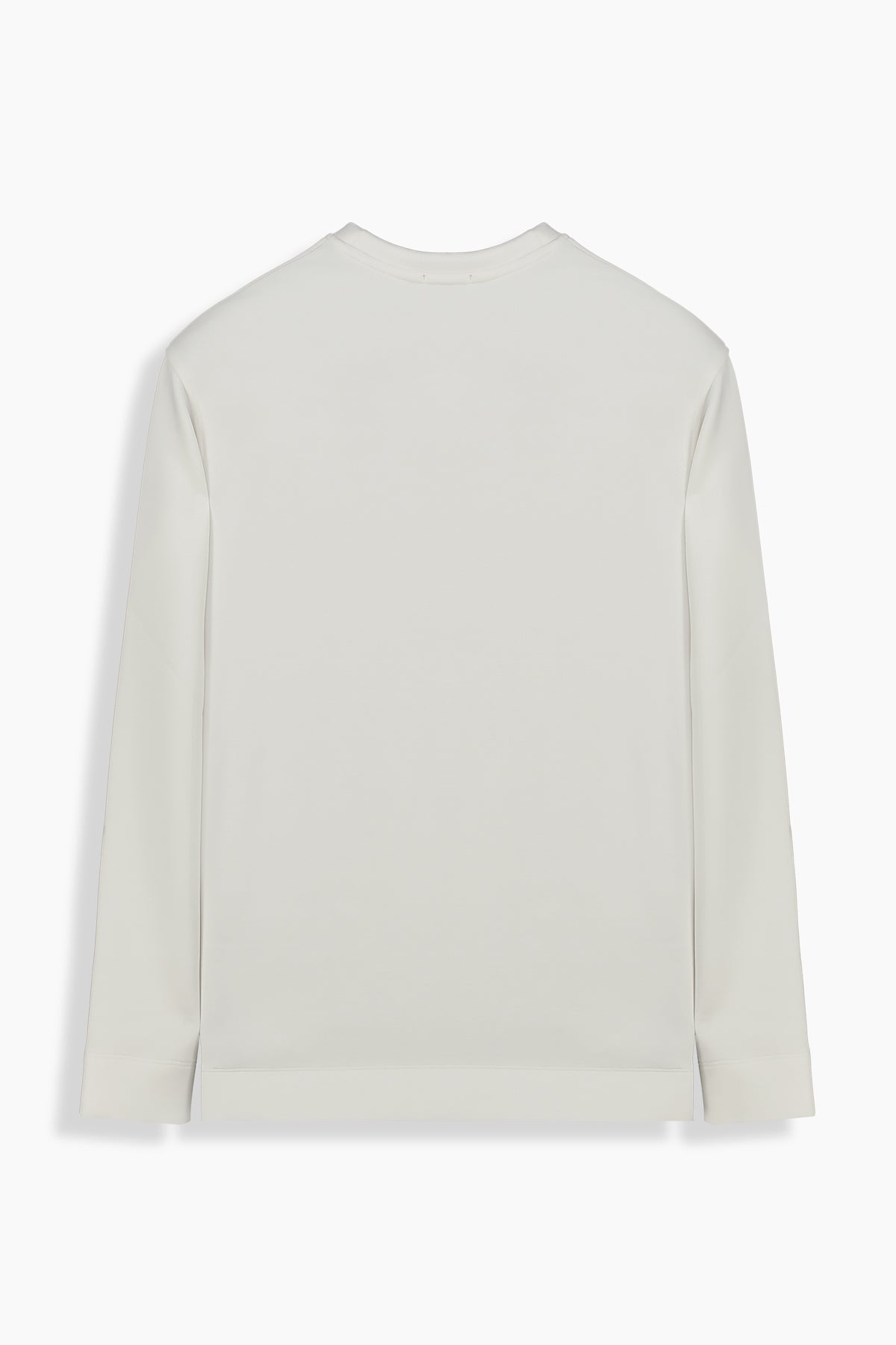 Bisiklet Yaka Beyaz Sweatshirt