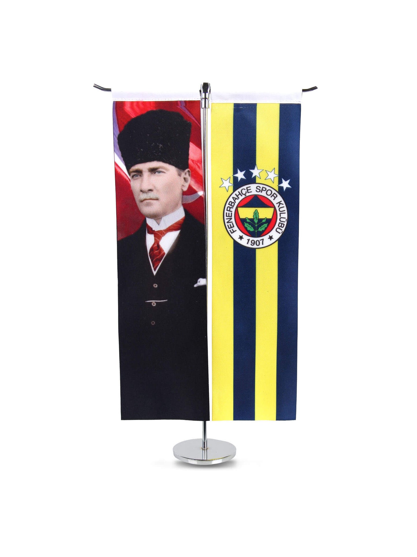 Fenerbahçe 8x30 5 Yıldız Logo-atatürk T Masa Bayrak