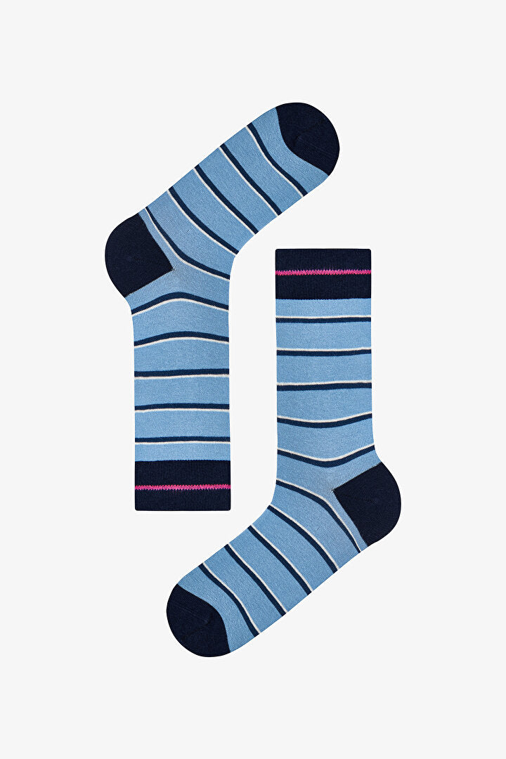 Erkek Renkli Candy Stripes 3'lü Soket