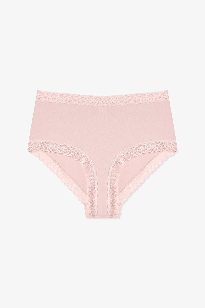 Gül Kurusu Comfy Pamuklu Yüksek Bel Slip Külot