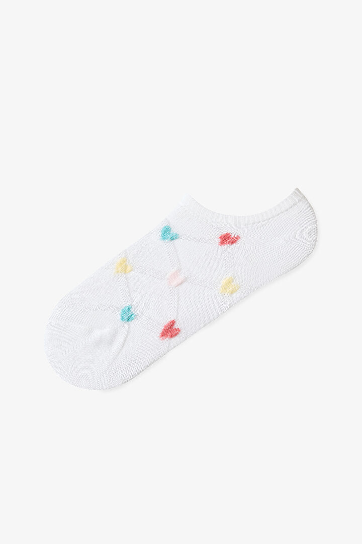 Renkli Kız Çocuk Vibrant Hearts 3'lü Patik Çorap