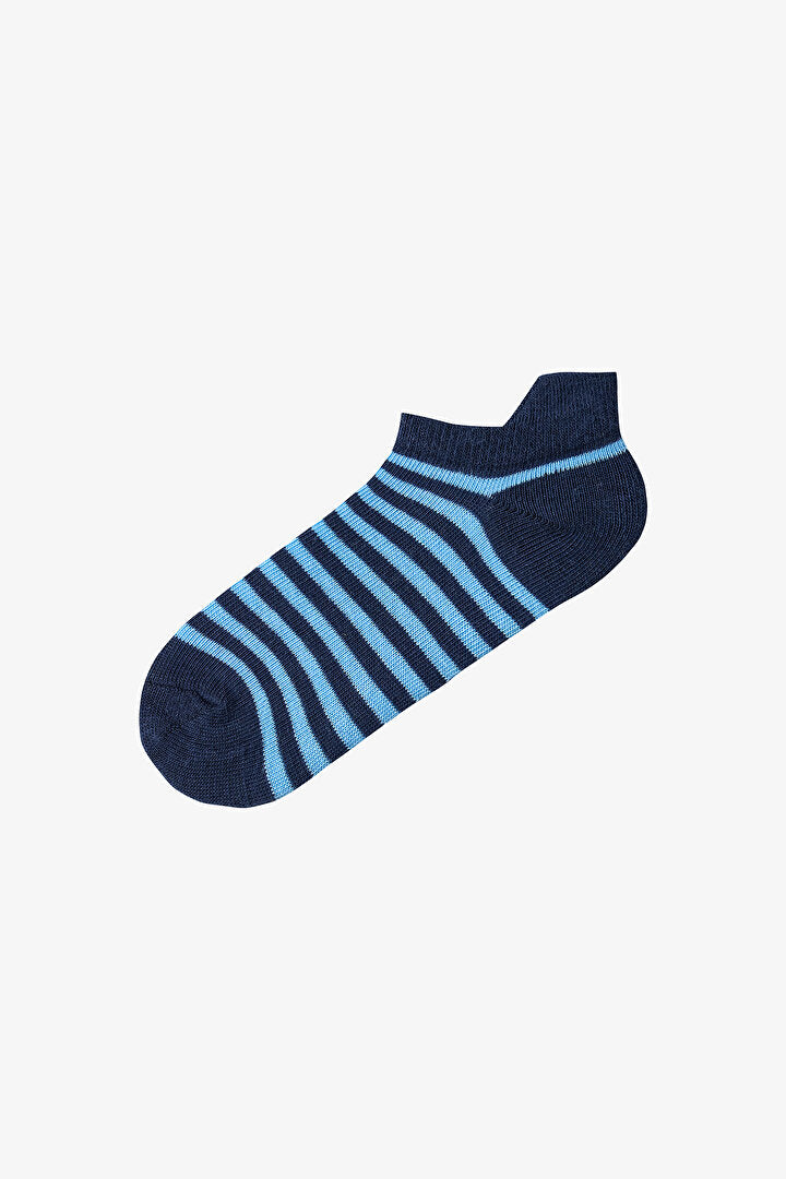 Mavi Erkek Çocuk Royal Stripes 4'lü Tab Patik Çorap