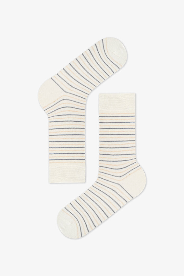 Erkek Renkli Calm Stripes 3'lü Soket