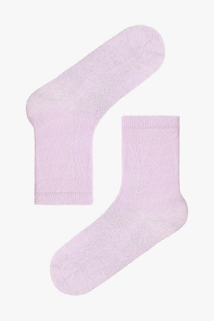 Renkli Kız Çocuk Purple Ballerina 4'lü Soket Çorap