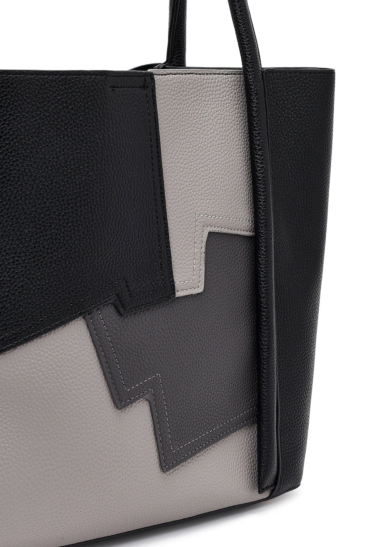 Kadın Siyah Baskılı Omuz Çantası