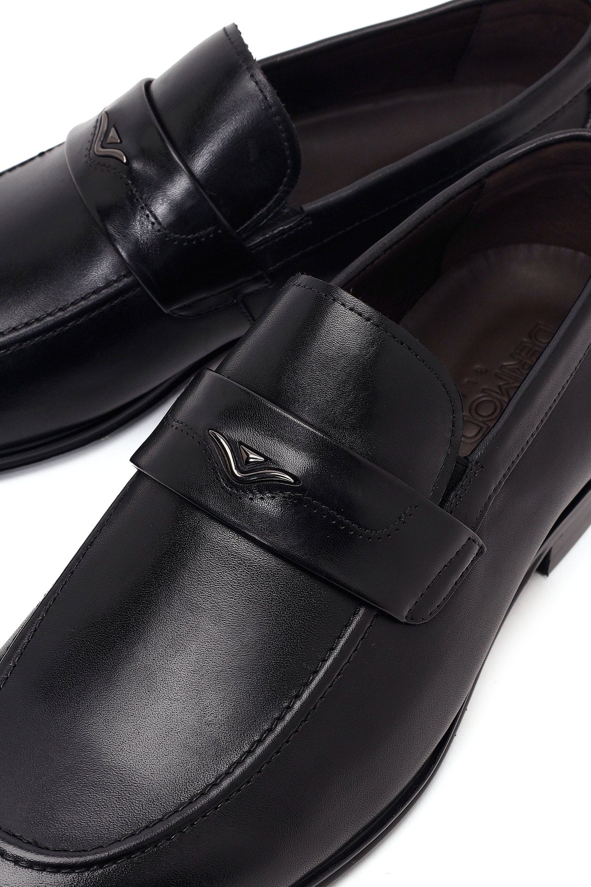 Erkek Siyah Deri Klasik Loafer