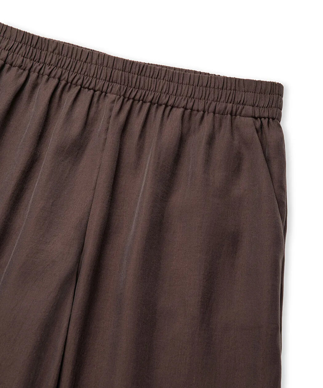 Kahverengi Elastik Bel Wide Leg Fit Pantolon Is1260003156074 | Ipekyol