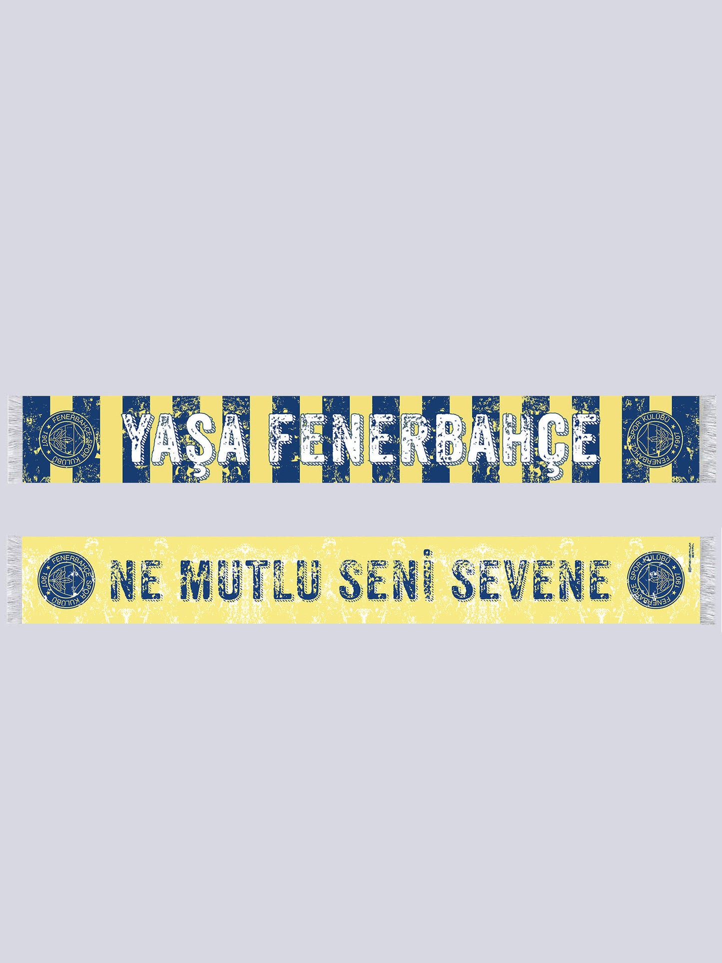 Fenerbahçe Sarı Lacivert Ne Mutlu Seni Sevene Unisex Şal