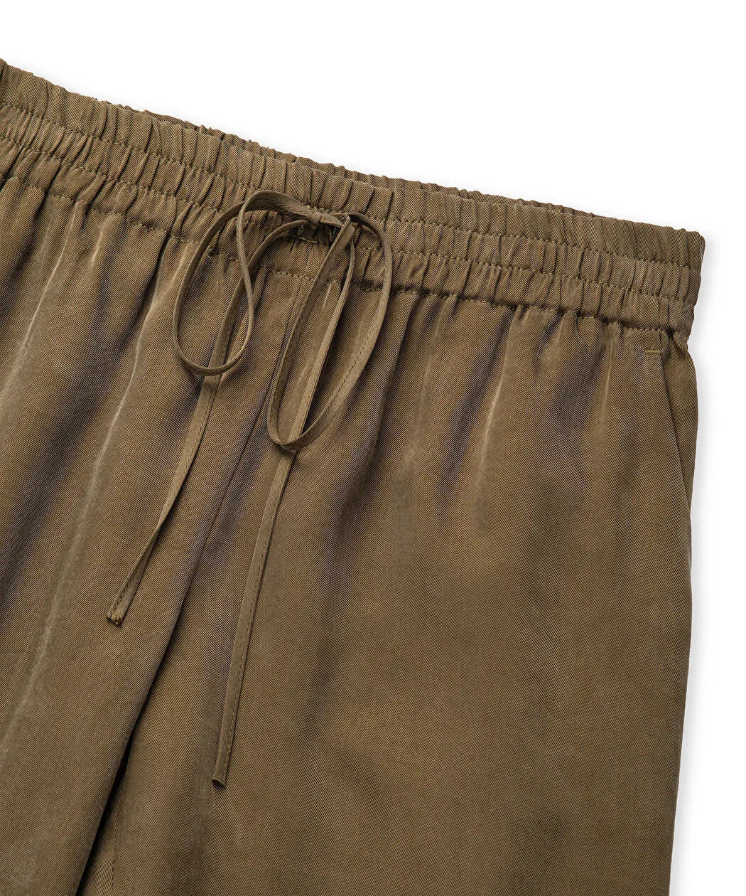 Haki Belden Bağlamalı Carrot Fit Pantolon Is1260003151022 | Ipekyol
