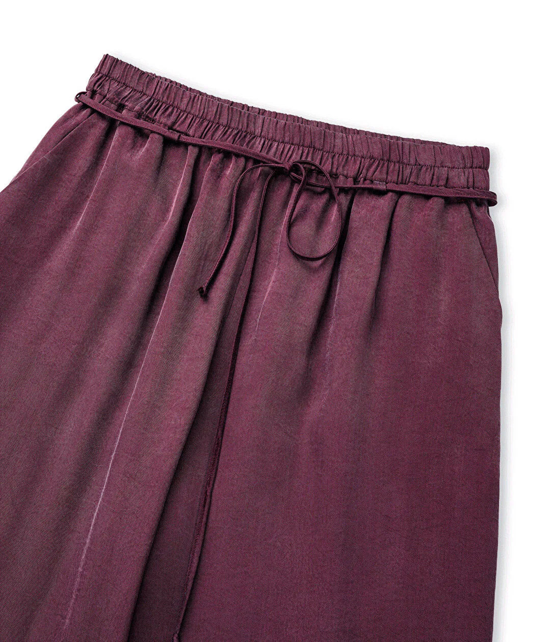 Mor Parlak Dokulu Wide Leg Pantolon Is1260003245008 | Ipekyol