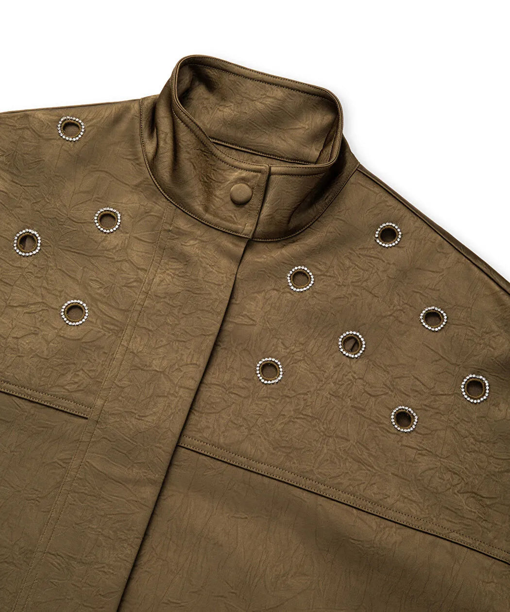 Haki Strass Taşlı Cutout Mont Is1260012021022 | Ipekyol