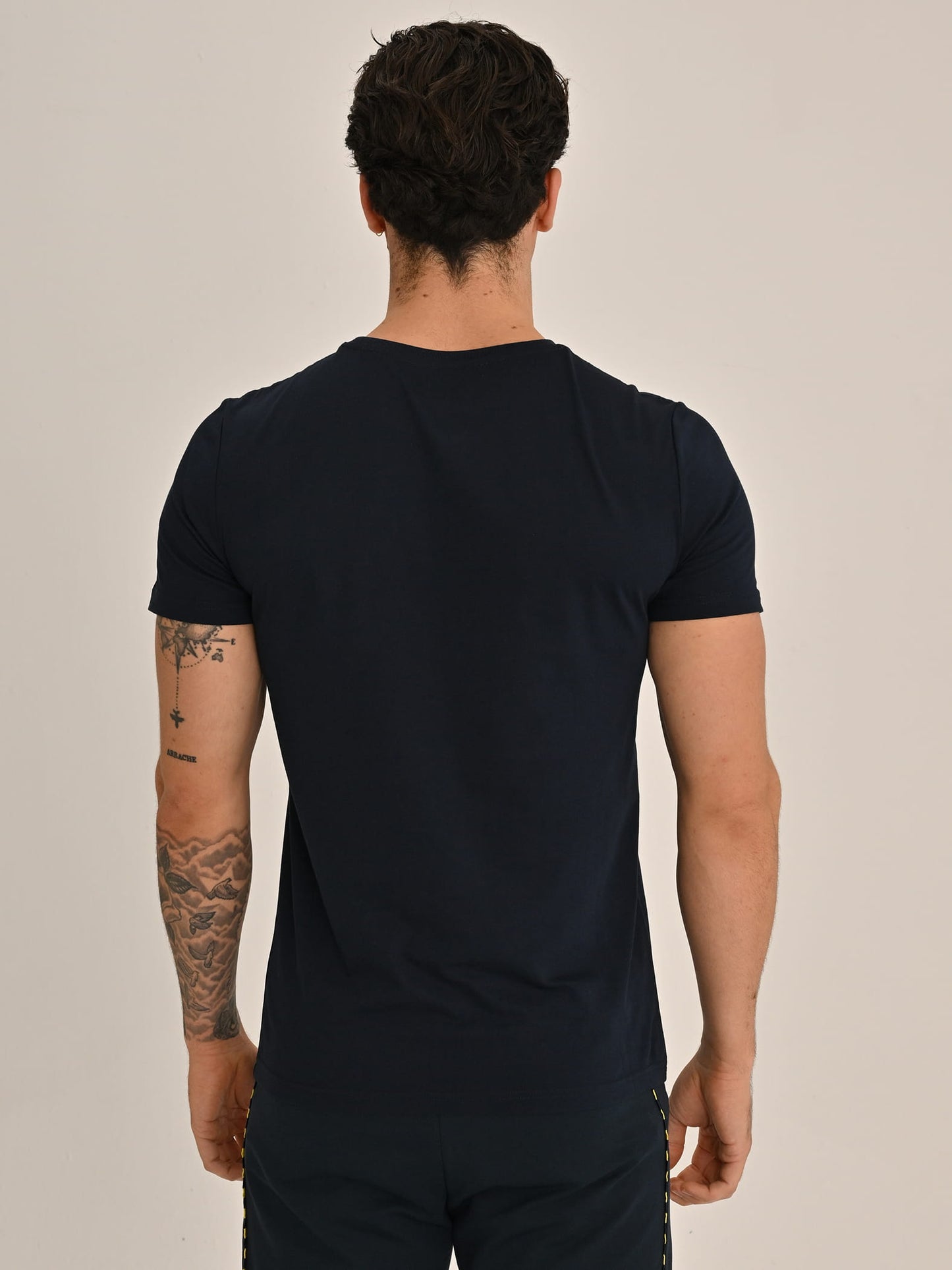 Fenerbahçe Lacivert Tribün Brush Detaylı Erkek Tshirt
