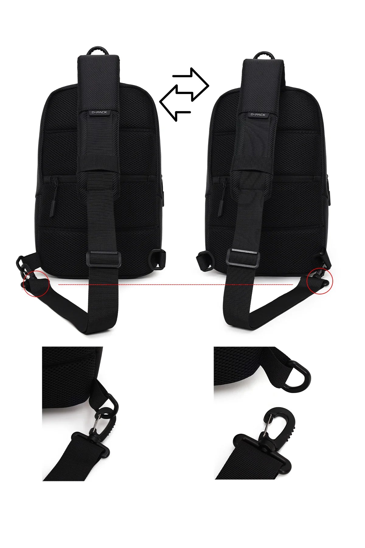 D-pack Erkek Siyah Sırt Çantası