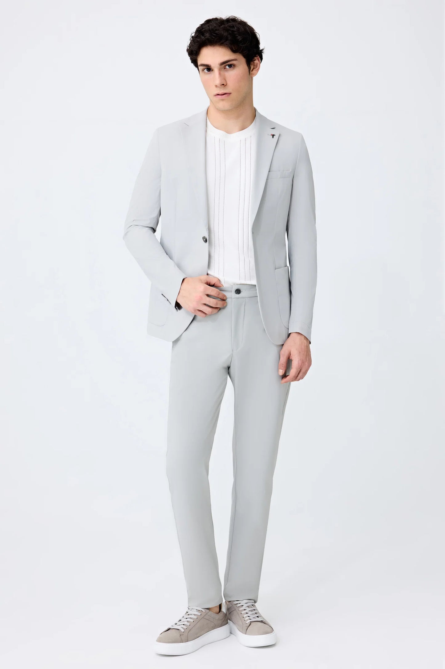Tween Relaxed Fit (pilesiz) Taş Düz Kumaş Pantolon