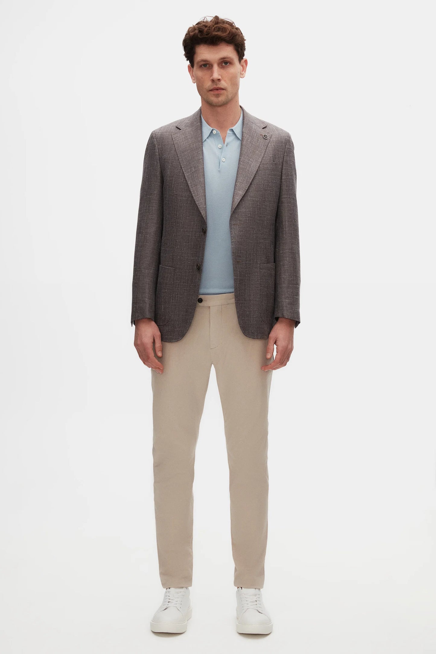 Damat Slim Fit Taş Gabardin Chino Pantolon