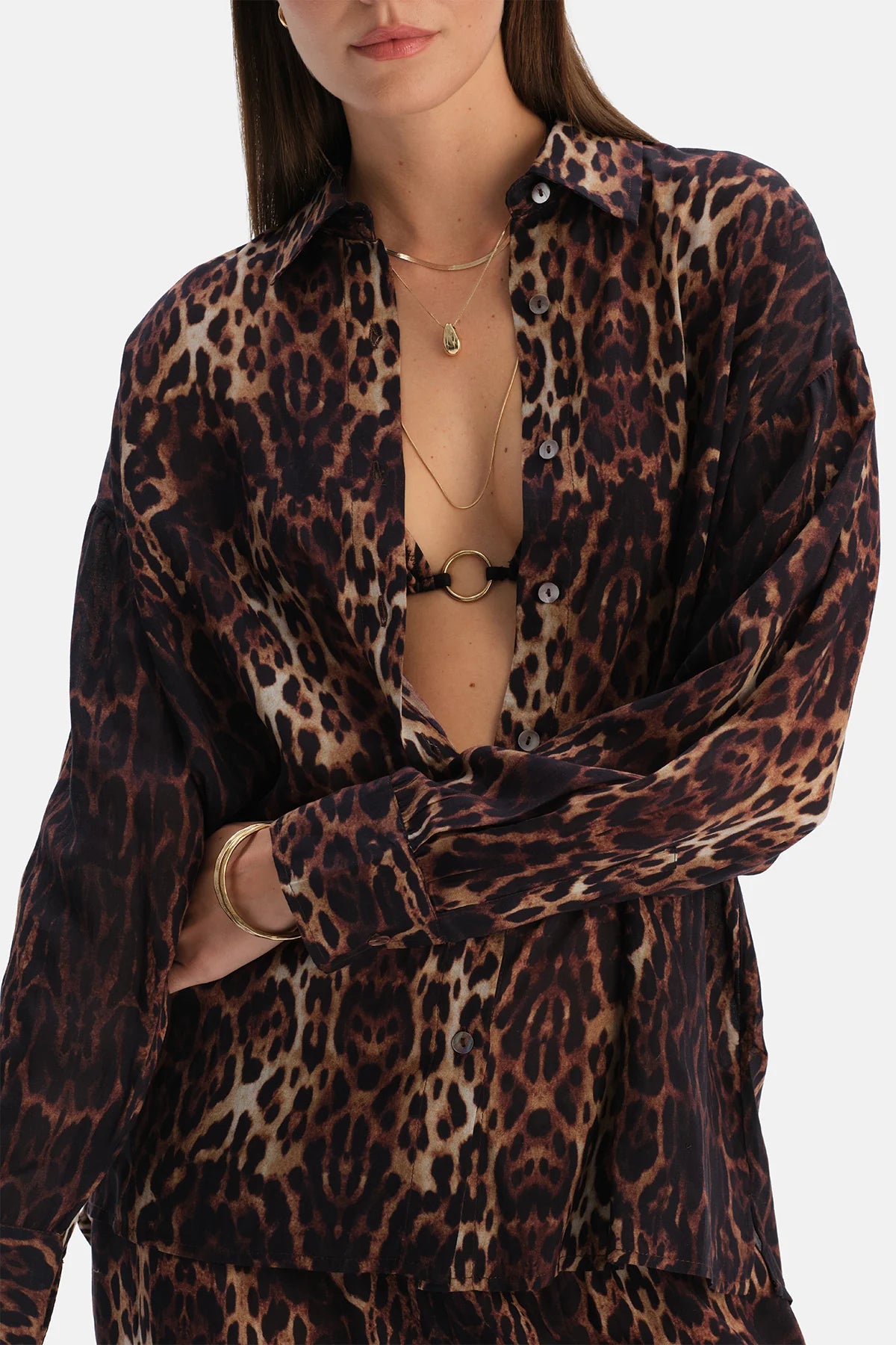 Leoparli Gömlek