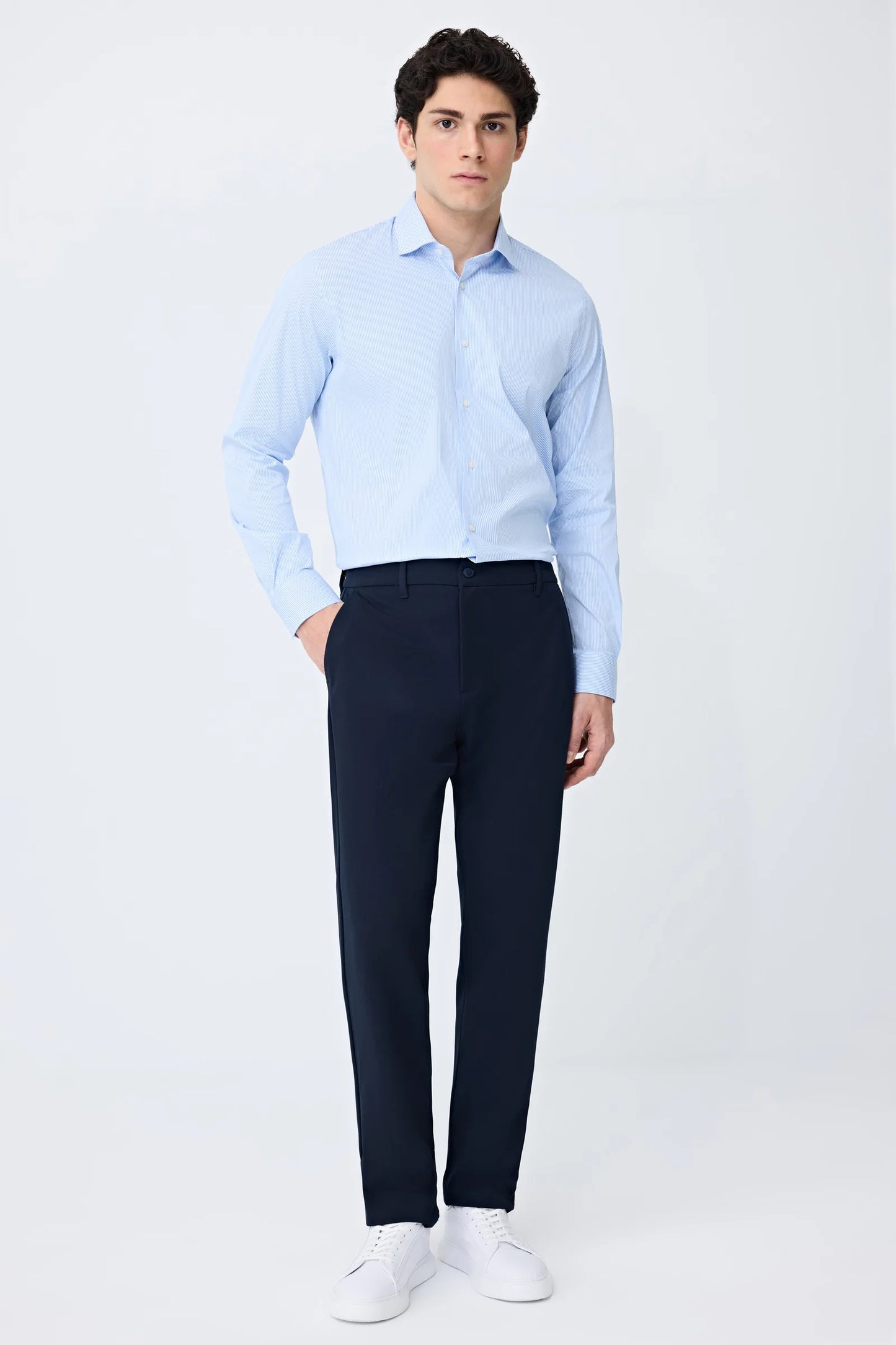 Tween Relaxed Fit (pilesiz) Lacivert Düz Jogger Pantolon