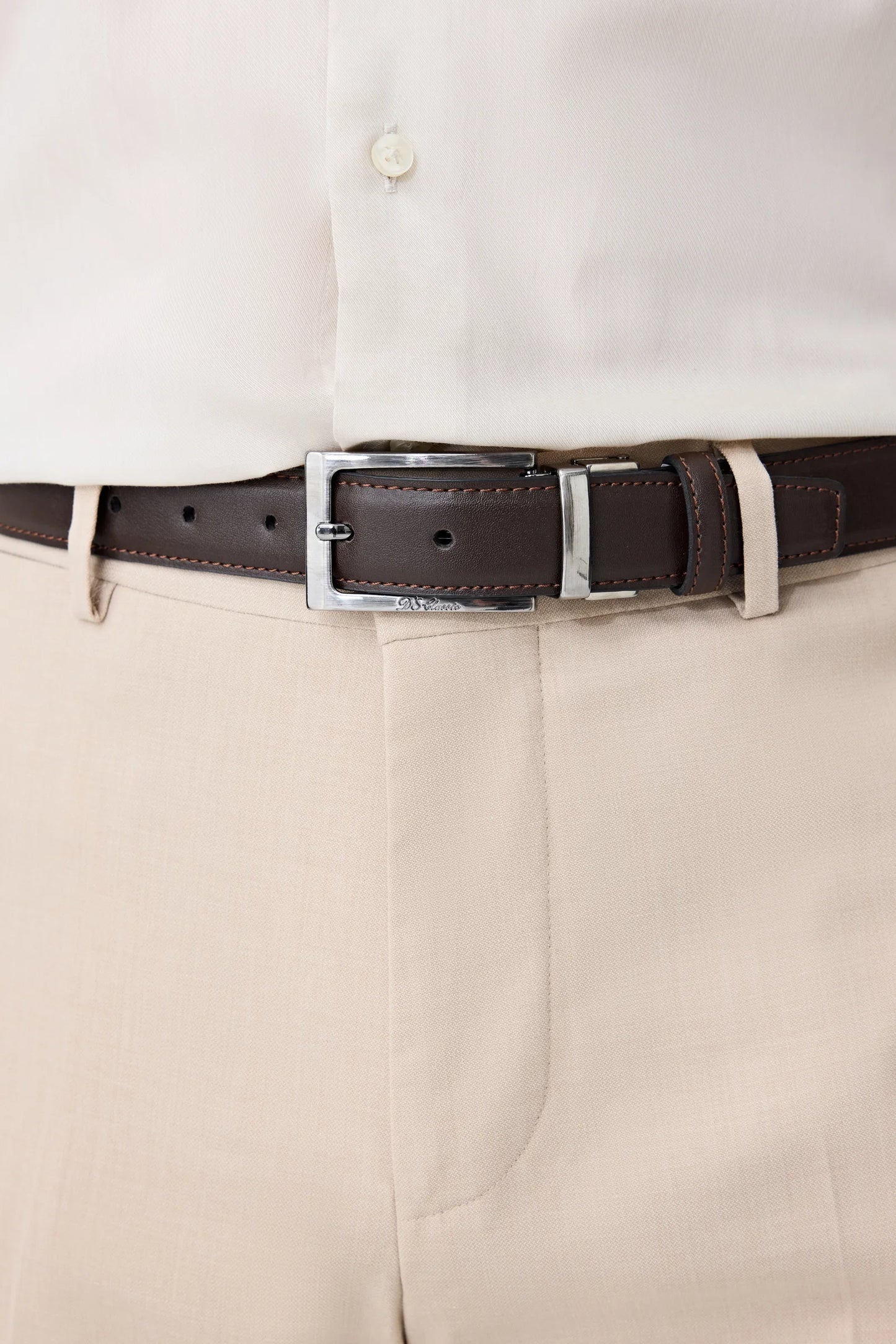 Tween Slim Fit Bej Düz Gömlek
