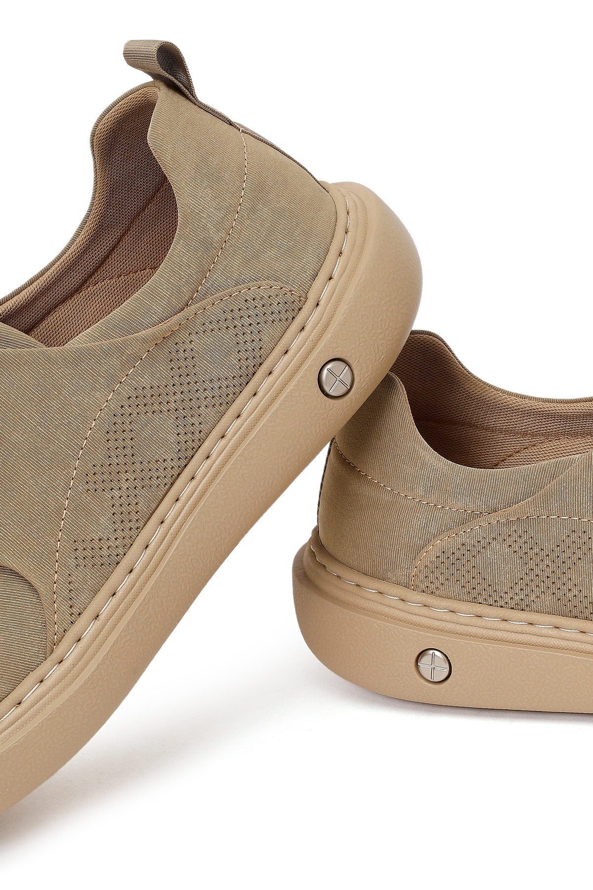 Derimod Zero Erkek Bej Bağcıklı Kumaş Sneaker