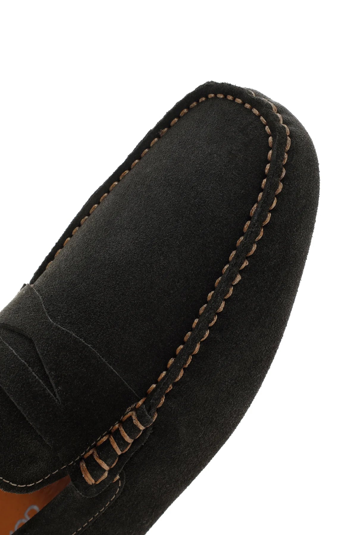 Erkek Haki Süet Deri Loafer