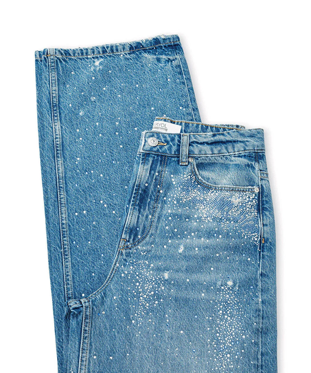 Mavi Hotfix Baskılı Wide Leg Jean Pantolon Is1260018040629 | Ipekyol