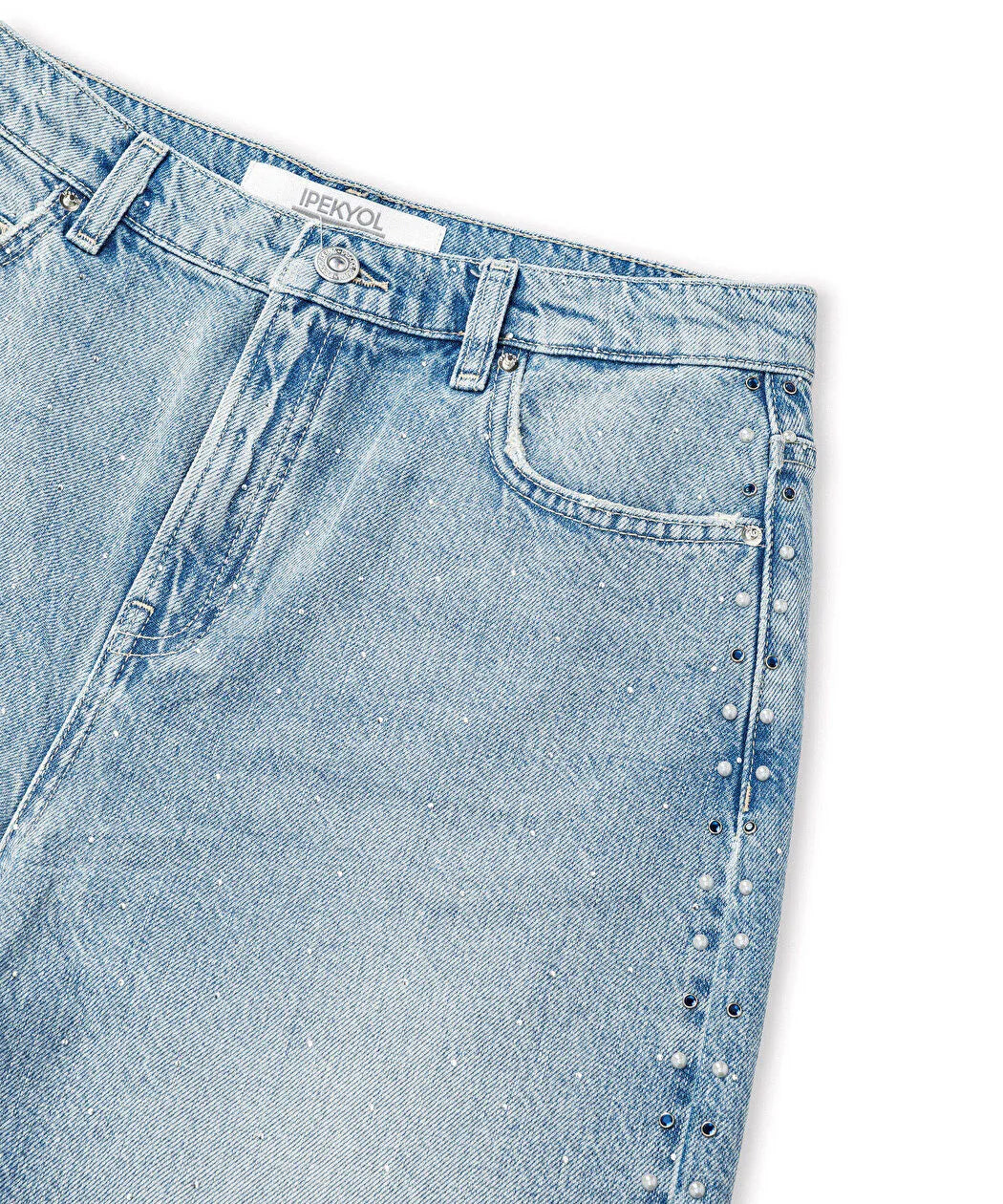 Mavi Hotfix Ve Trok Baskılı Denim Şort Is1260013077cc2 | Ipekyol