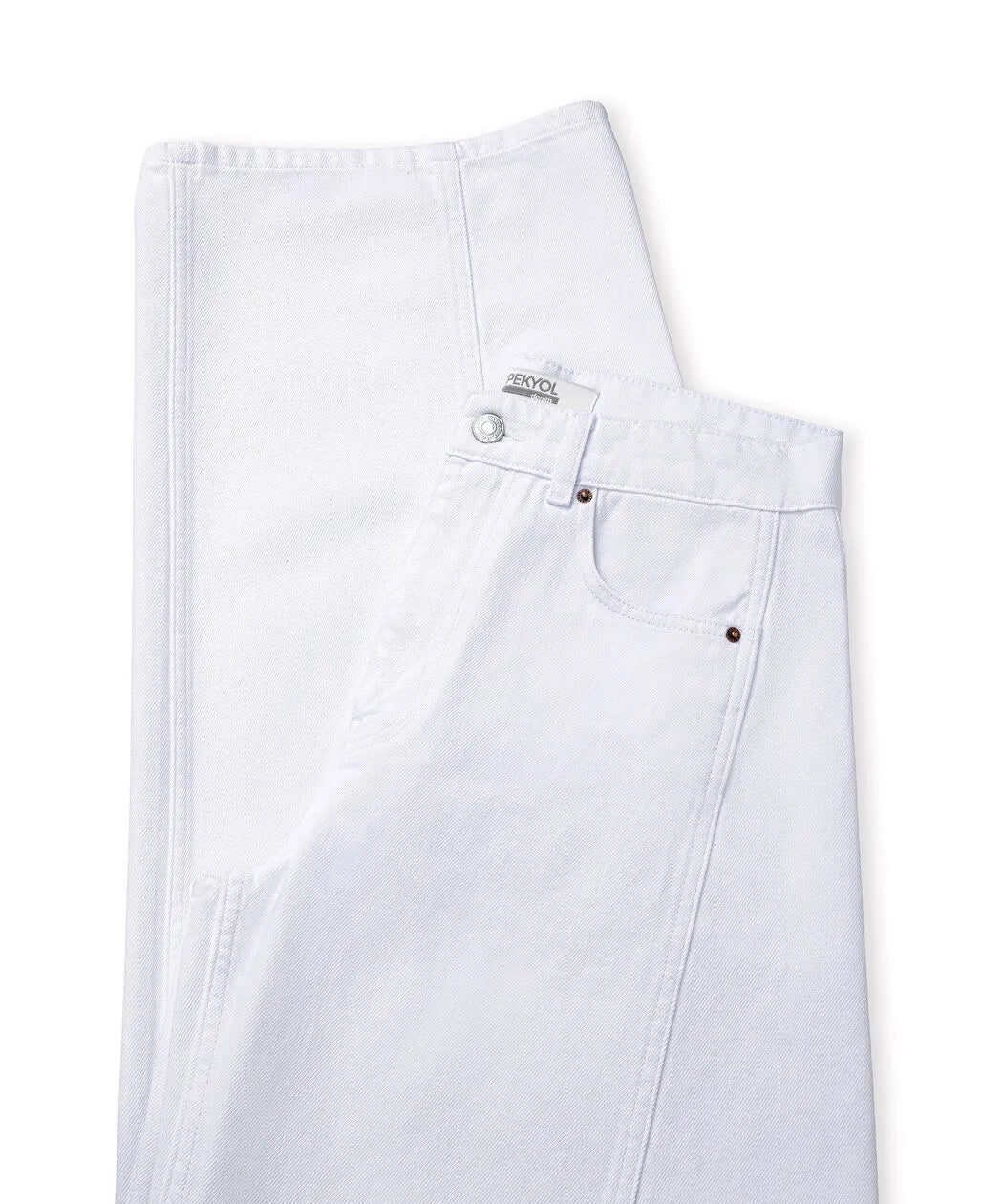 Beyaz Baggy Jean Pantolon Is1260018042002 | Ipekyol