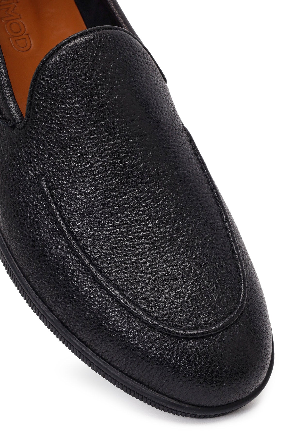 Erkek Siyah Deri Casual Loafer