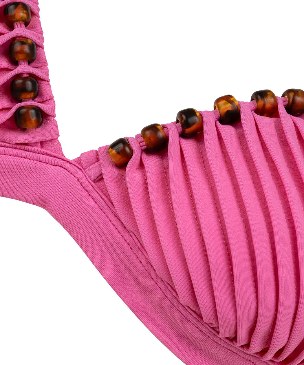 Pembe Boncuk Aksesuarlı Bikini Seti Is1260038013033 | Ipekyol
