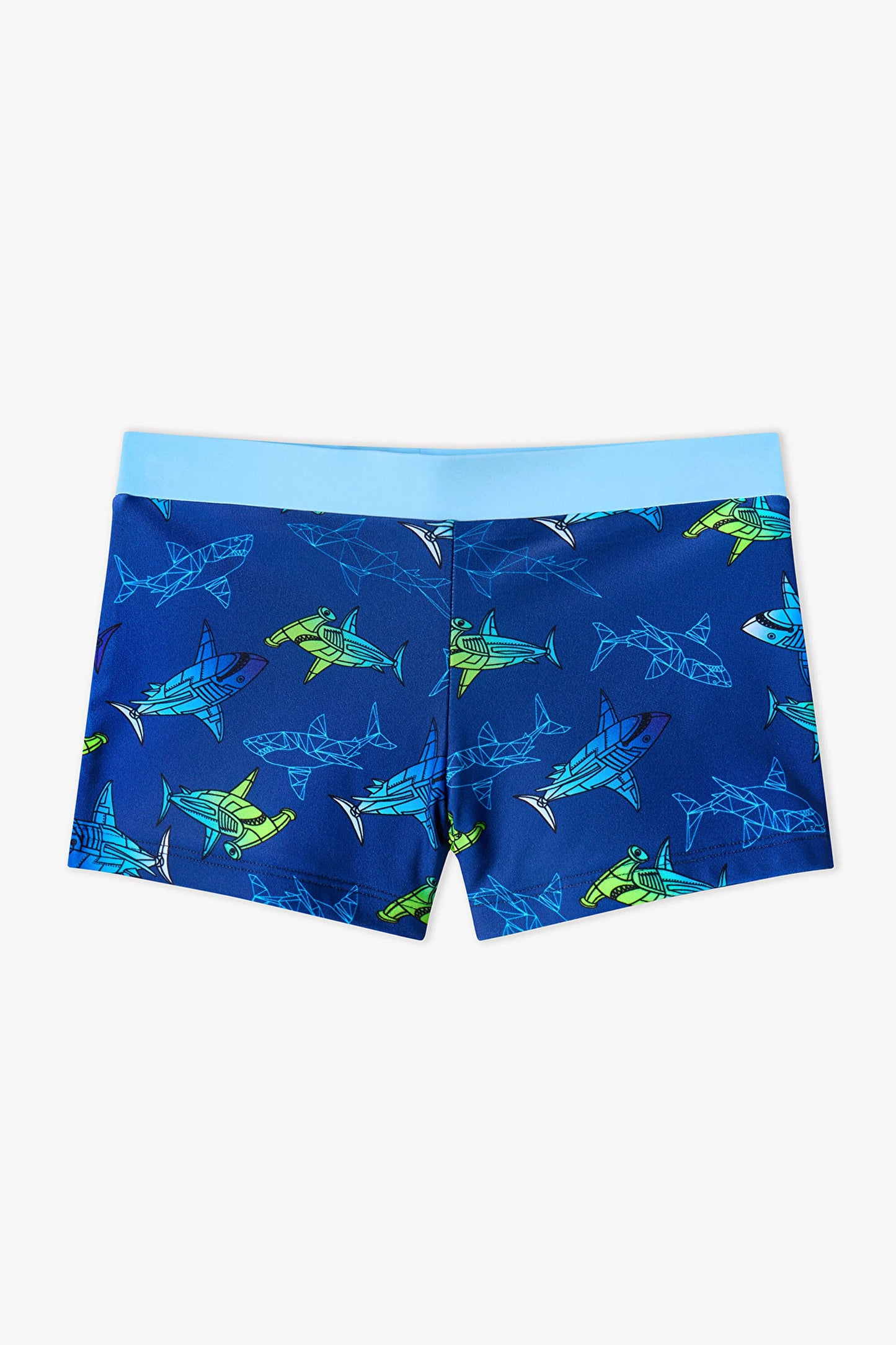 Renkli Erkek Çocuk Gradient Shark Trunk Mayo