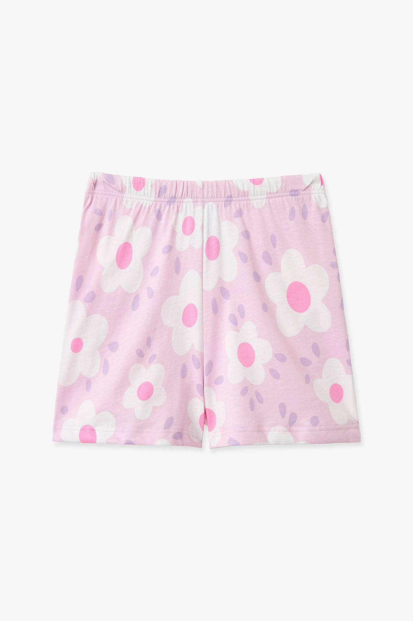 Lila Kız Çocuk Floral Whispers Pamuklu 2'li Pijama Takımı