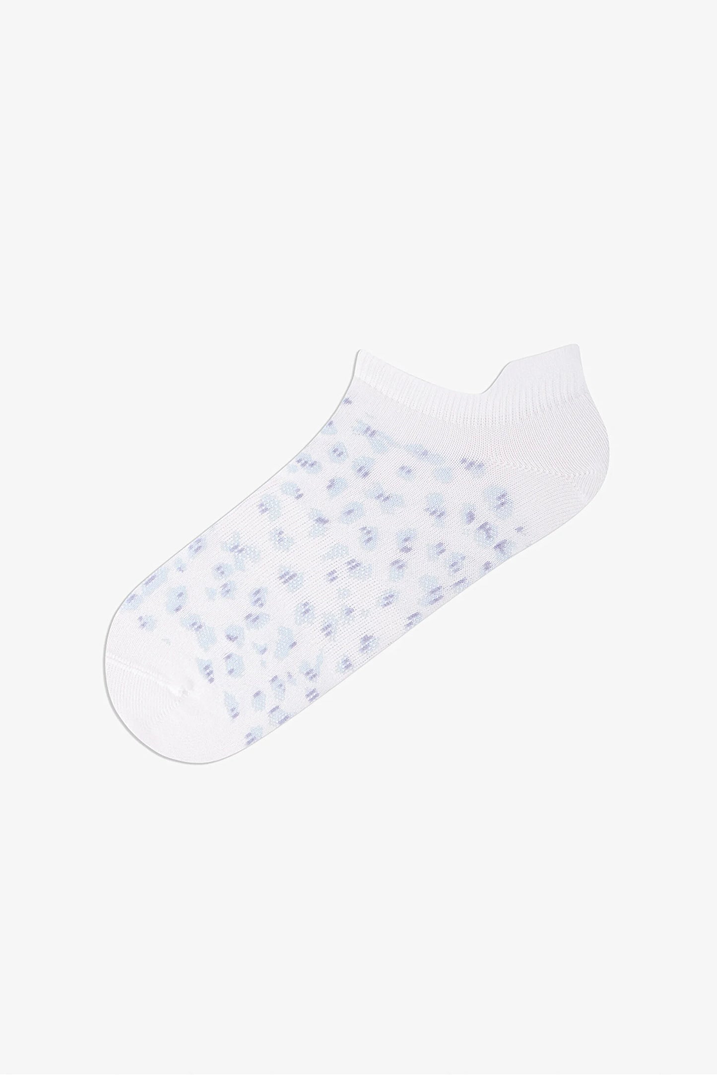 3 Çift Burun Dikişsiz Spor Microfiber Leopar Desenli Çekçekli Patik Çorap