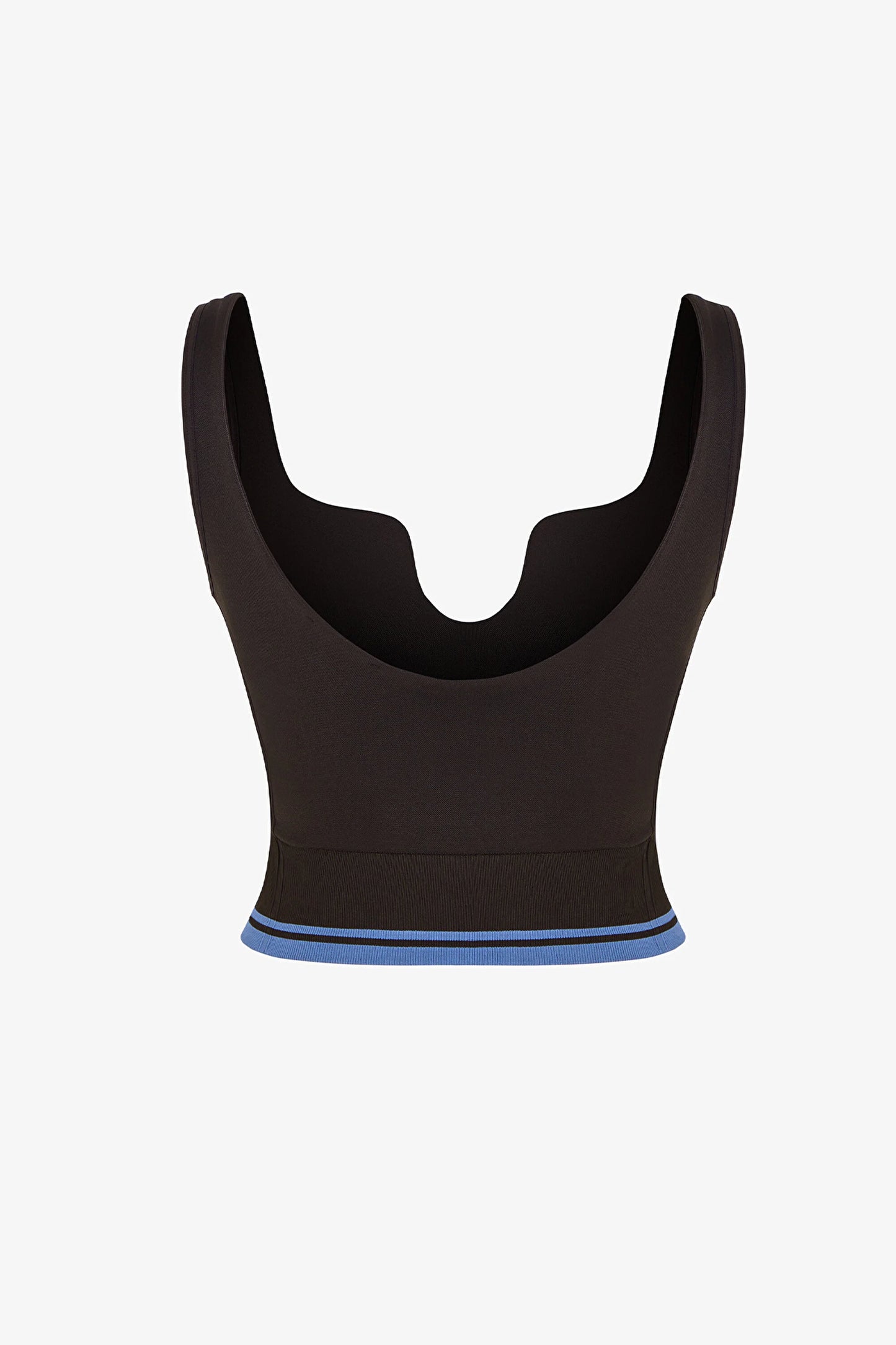 Haki Seamless Dikişsiz Kalp Yaka Çıkarılabilir Pedli Spor Sütyeni