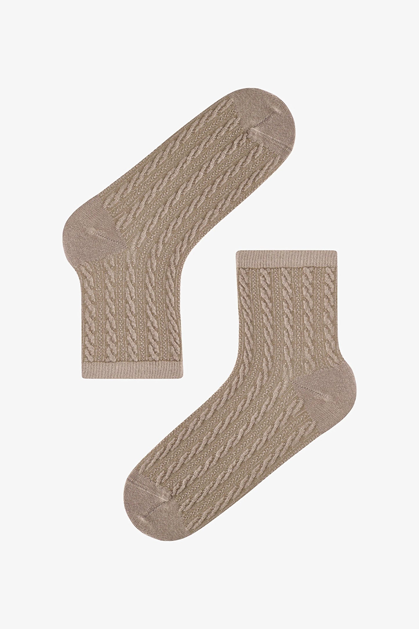 Geometric Jacquard 5li Soket Çorap