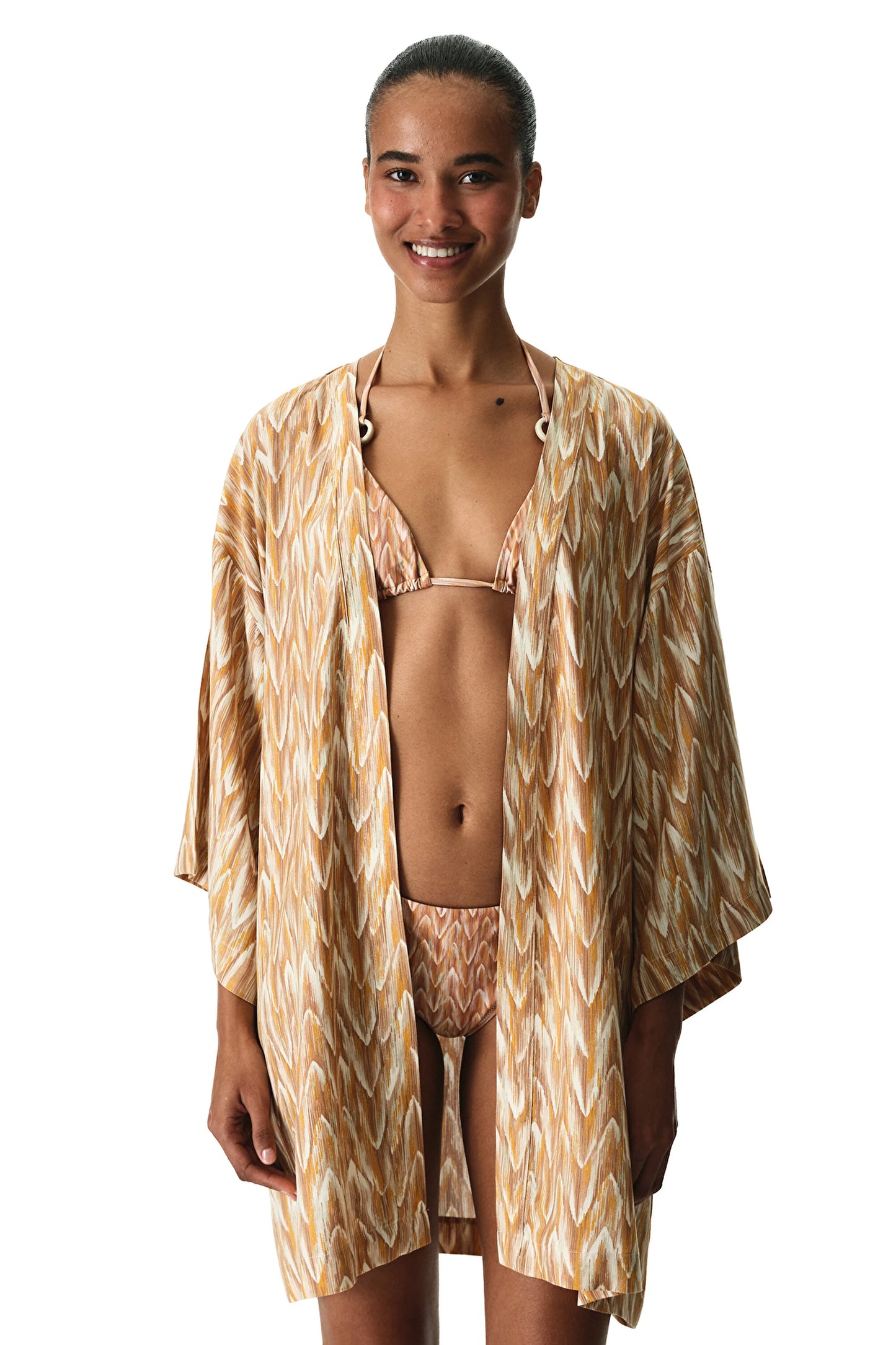 Renkli Kacie Kimono