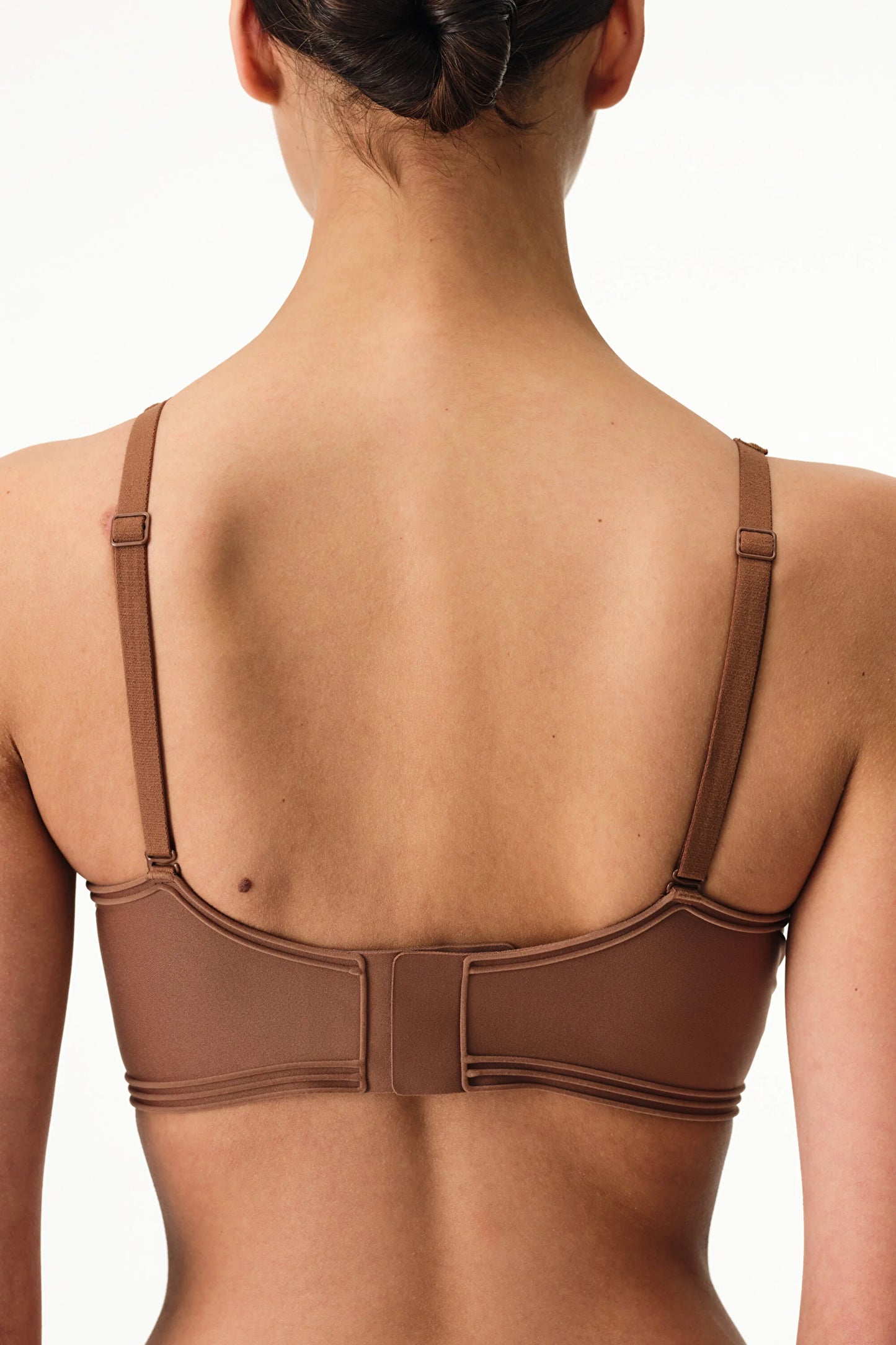 Kahverengi Invisible Görünmez Contour Balensiz Sütyen