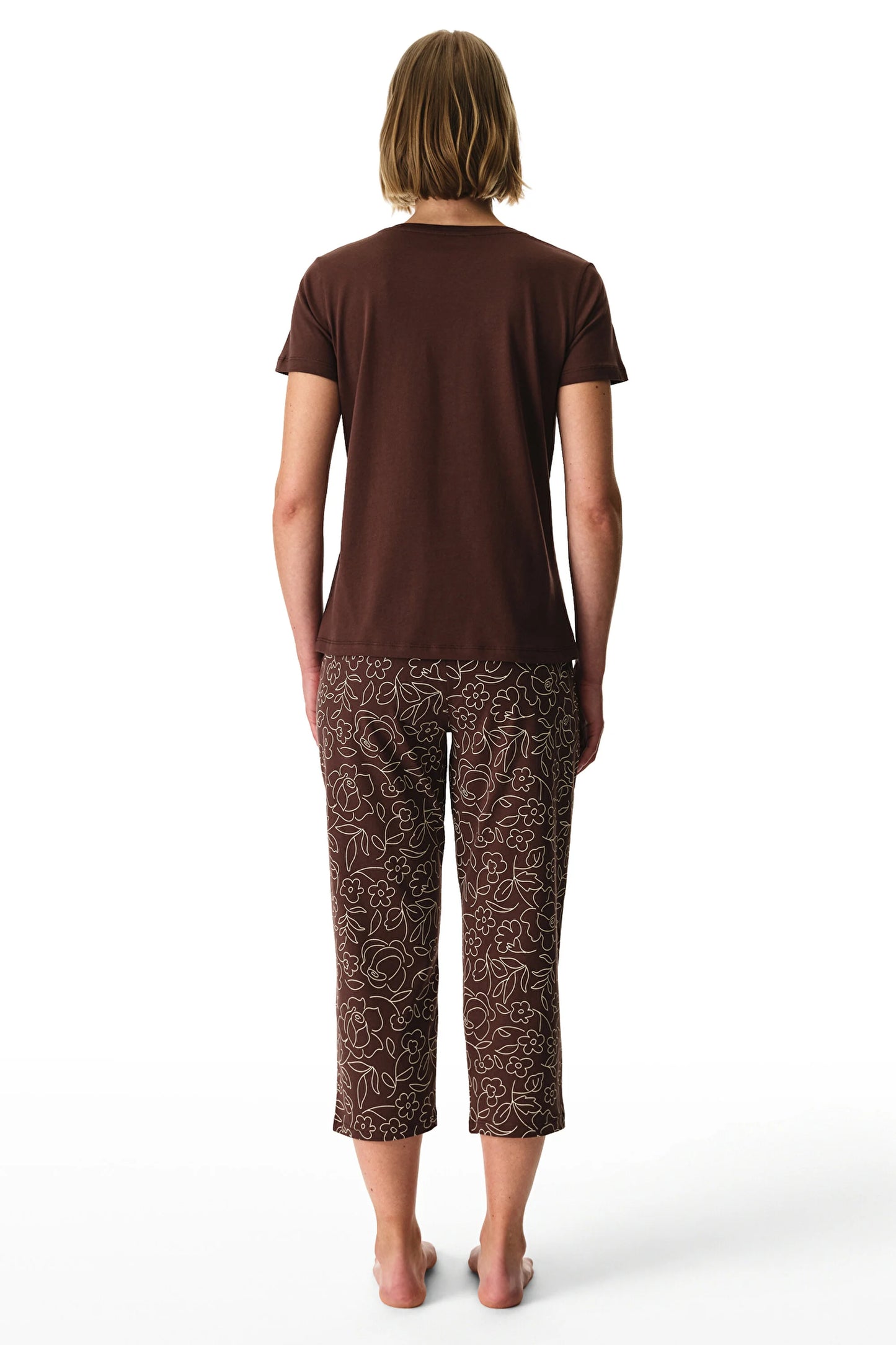 Extraordinaire Pamuklu Kapri Pijama Takımı