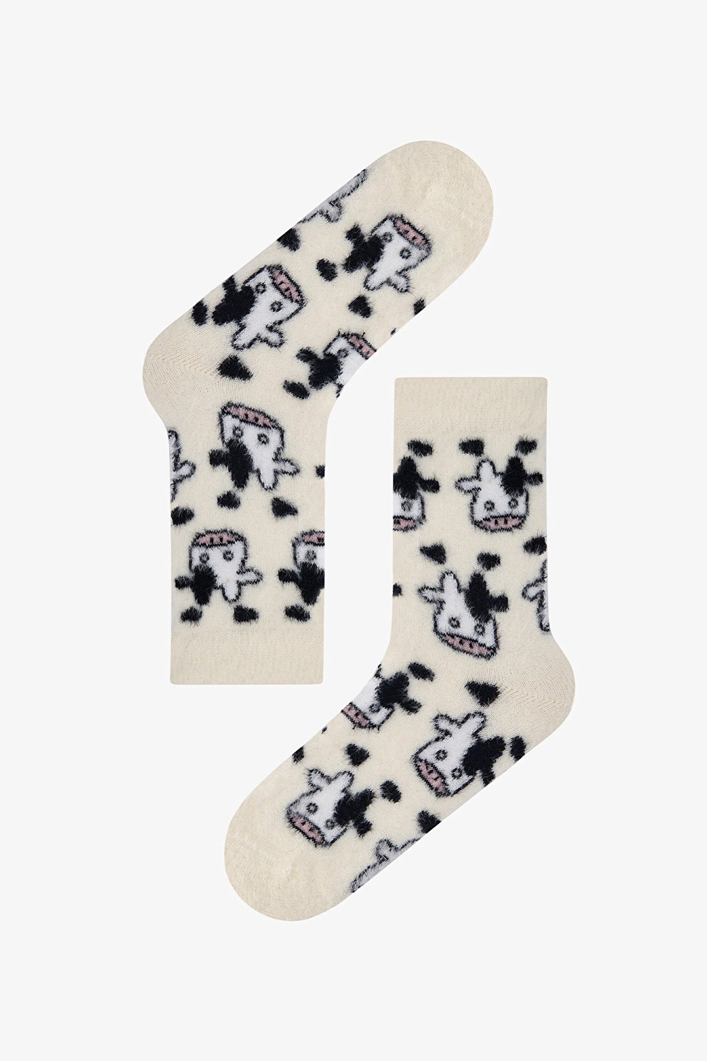 Warm Fuzzy Cow Soket Çorap