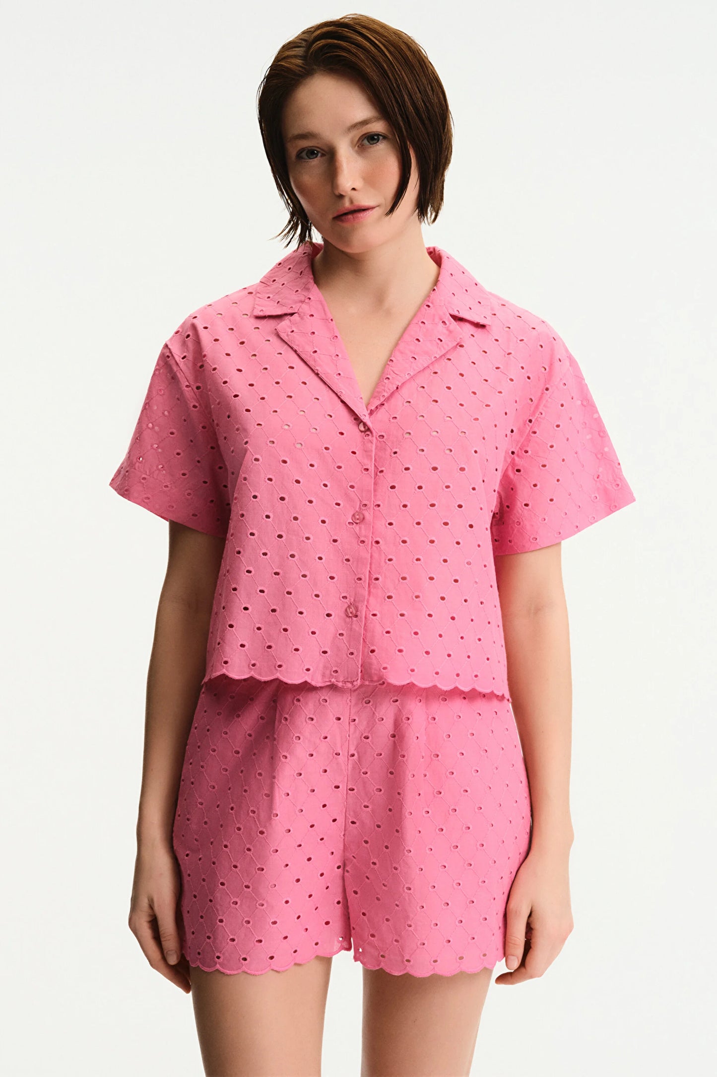 Pembe Oriana Gömlek