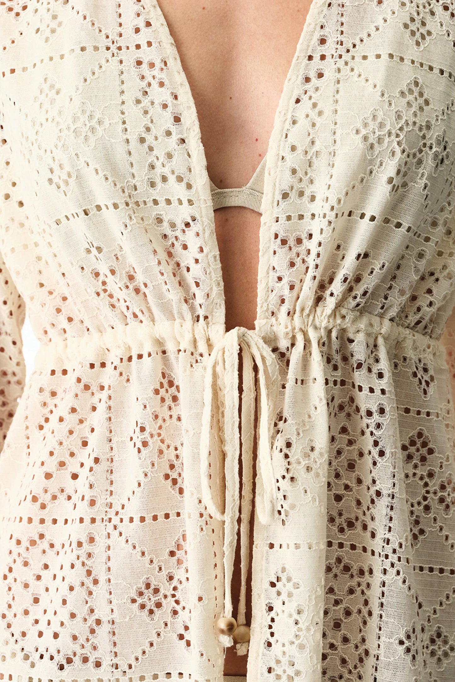 Ekru Jasmine Kimono