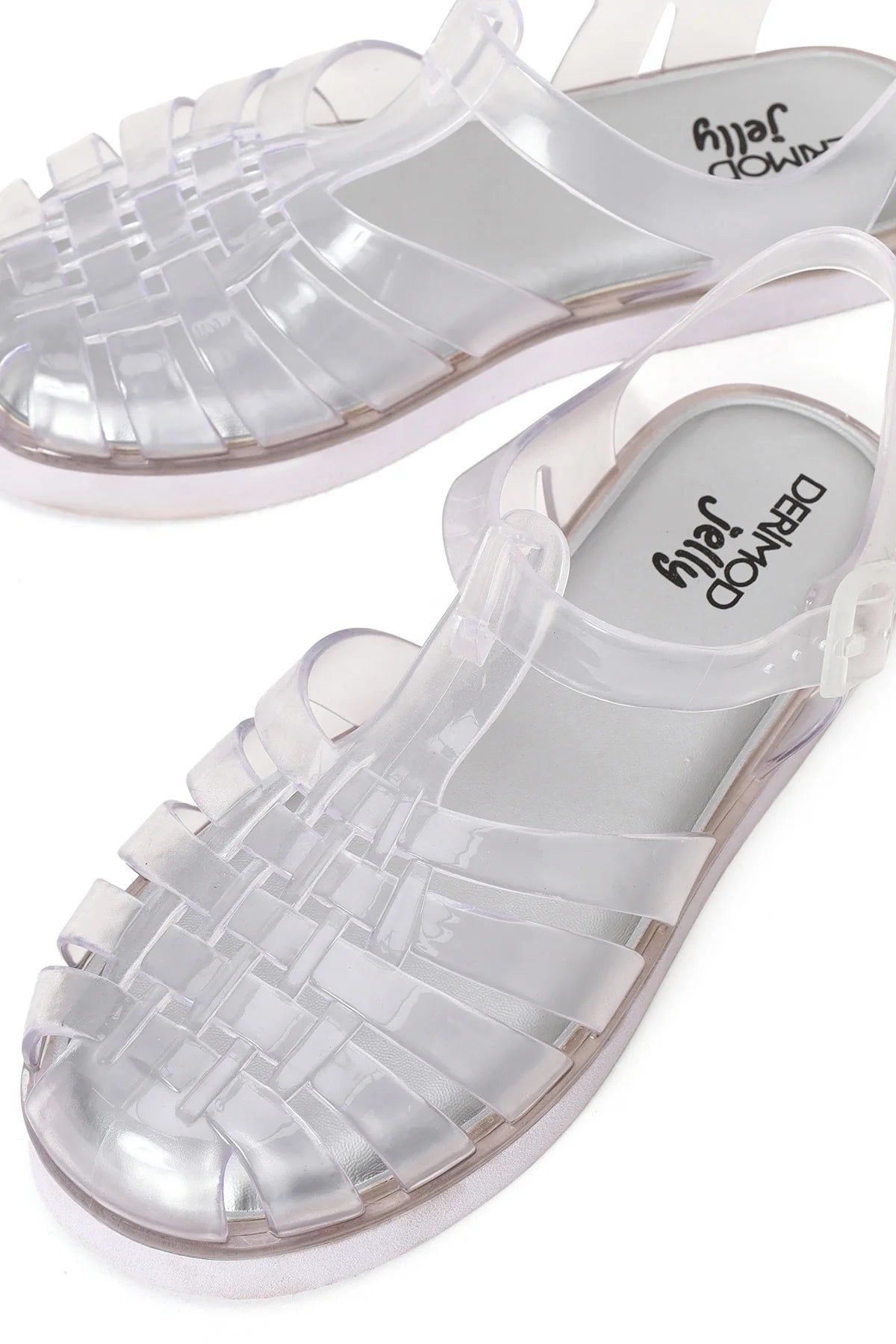 Kadın Şeffaf Tokalı Jelly Sandalet