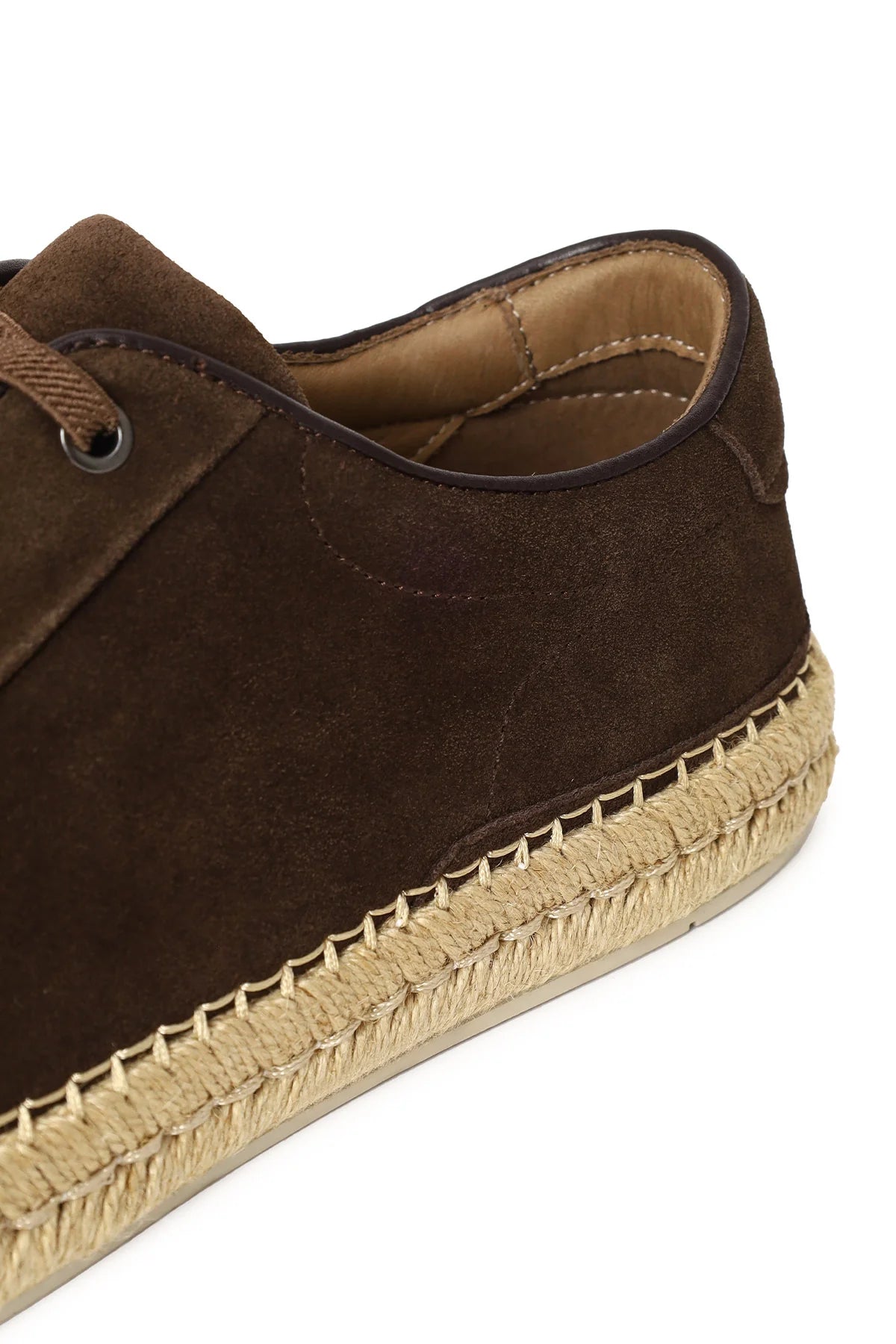 Erkek Kahverengi Kalın Tabanlı Süet Deri Sneaker