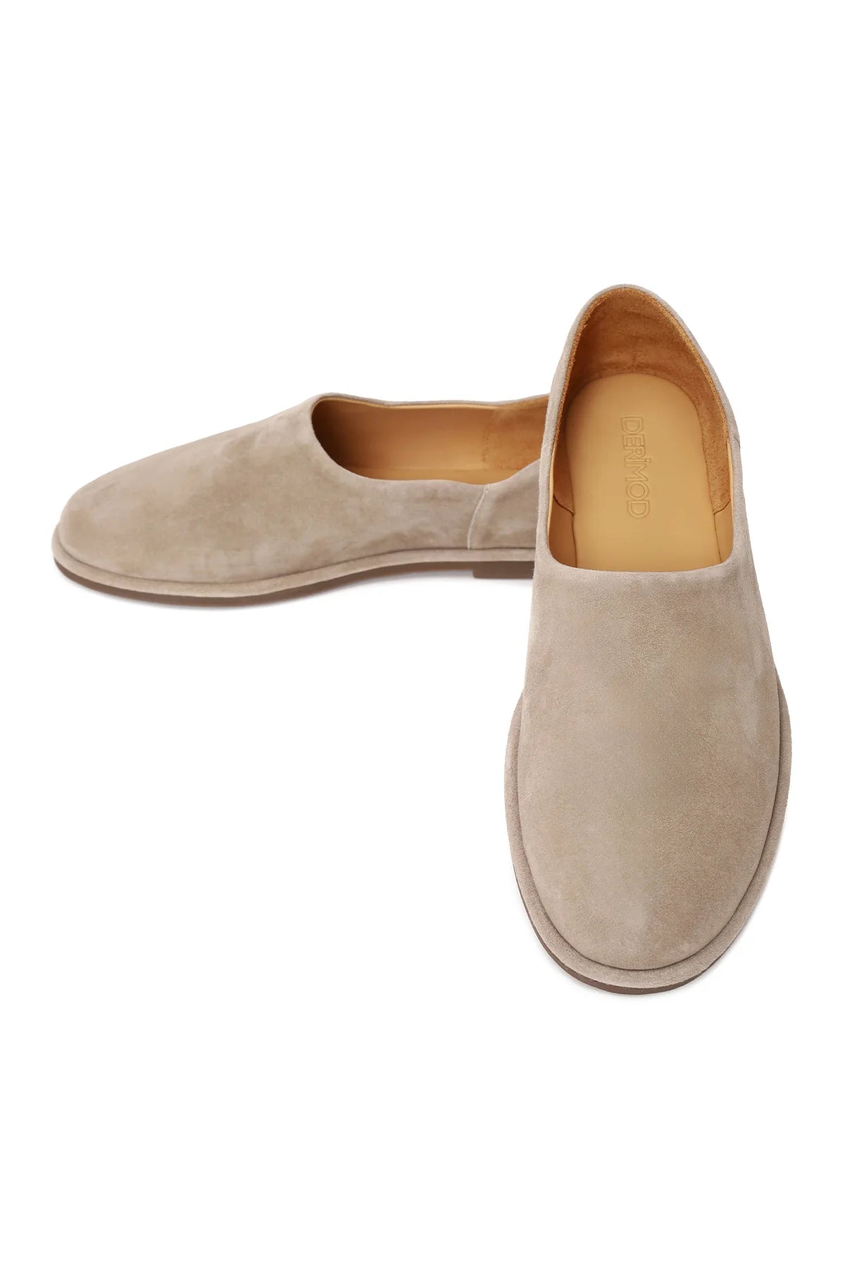 Erkek Bej Süet Deri Loafer