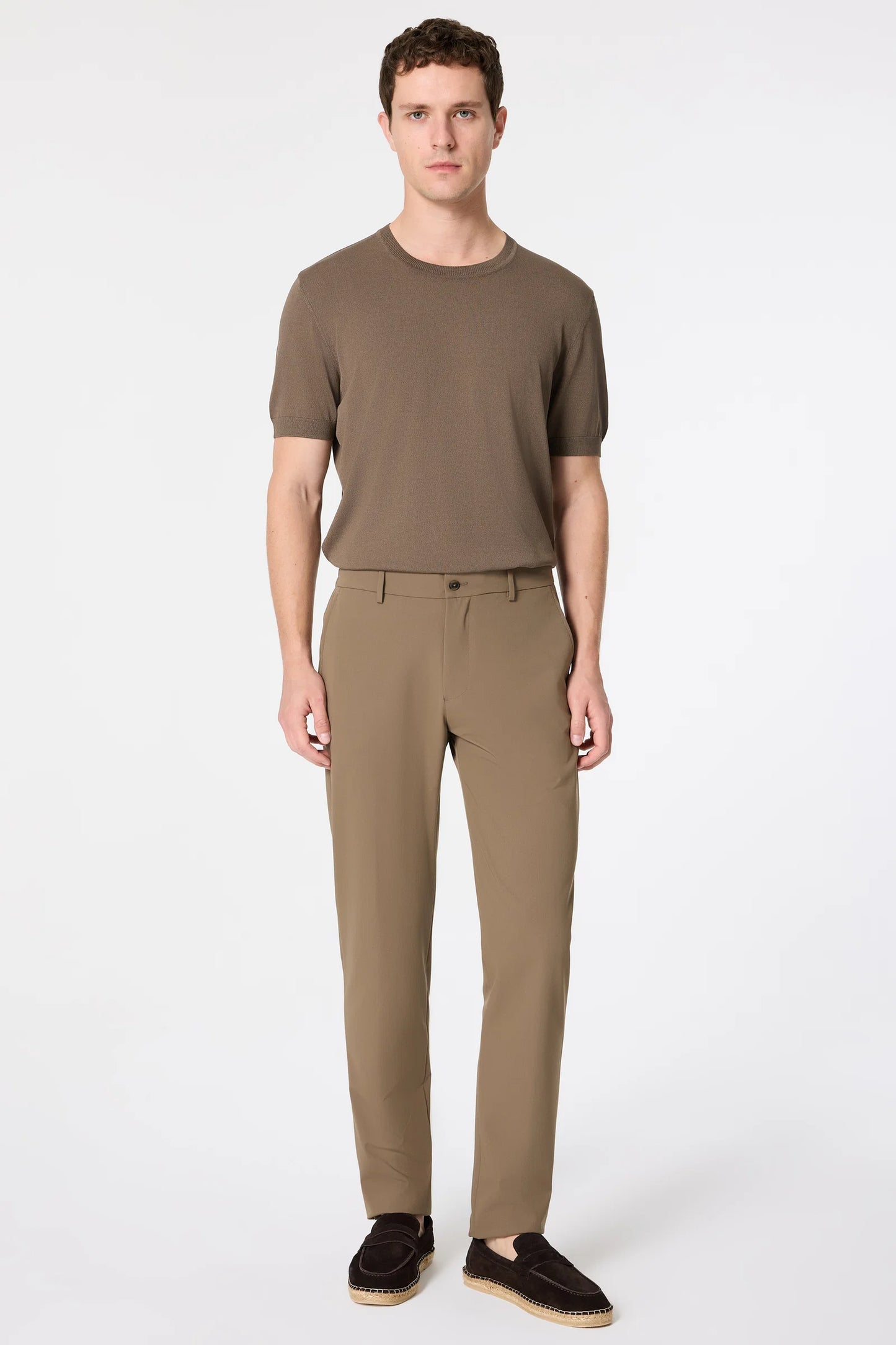 Tween Relaxed Fit (pilesiz) Vizon Kumaş Pantolon