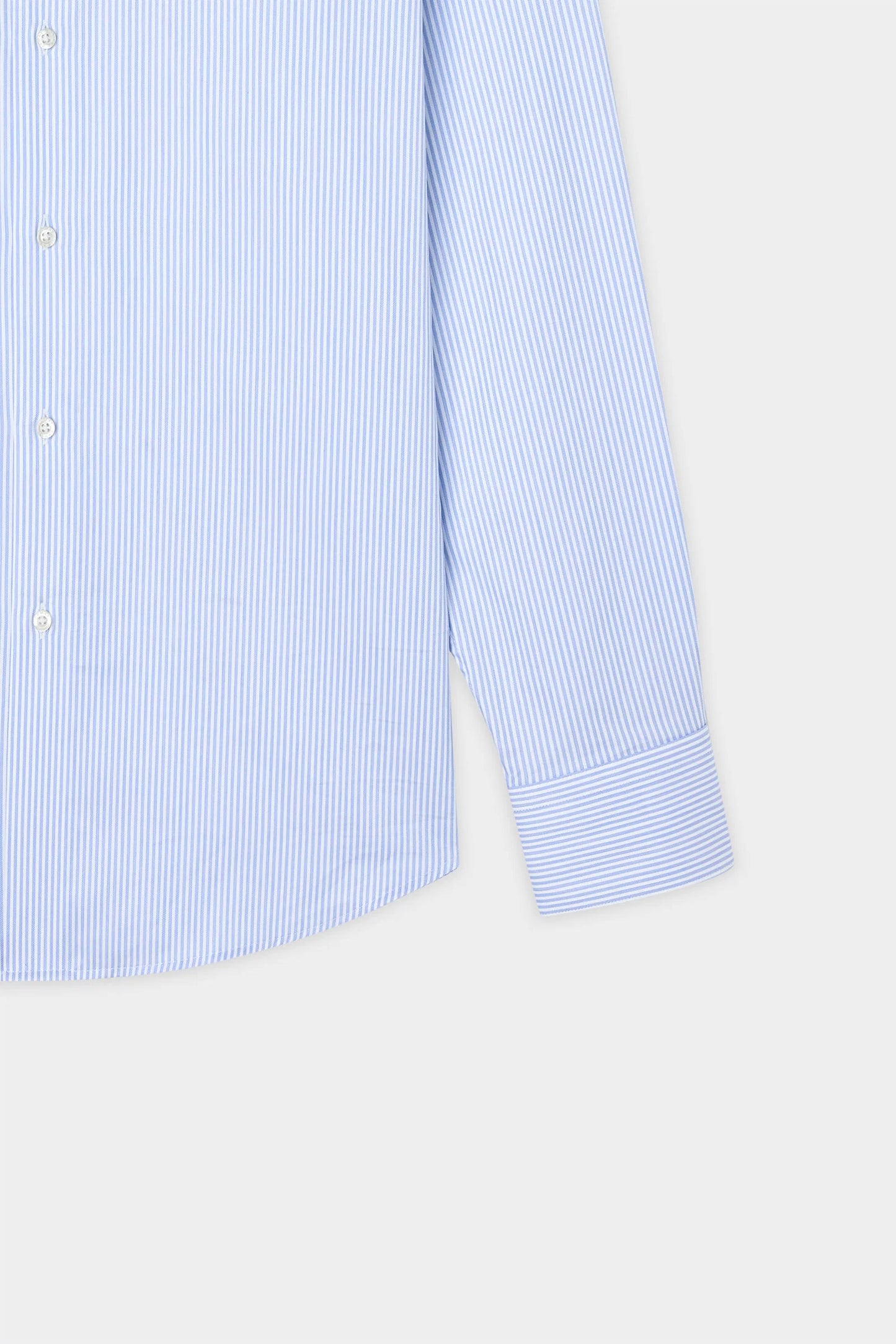 Damat Comfort Mavi Çizgili Tencel Gömlek