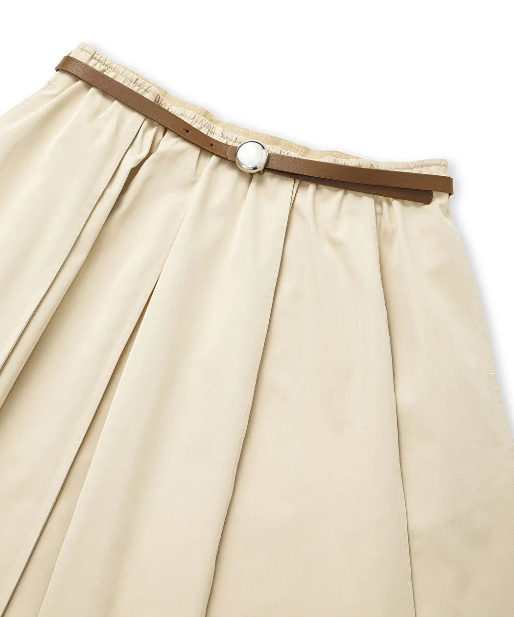 Natürel Kemerli Midi Etek Iw6260004136003 | Ipekyol