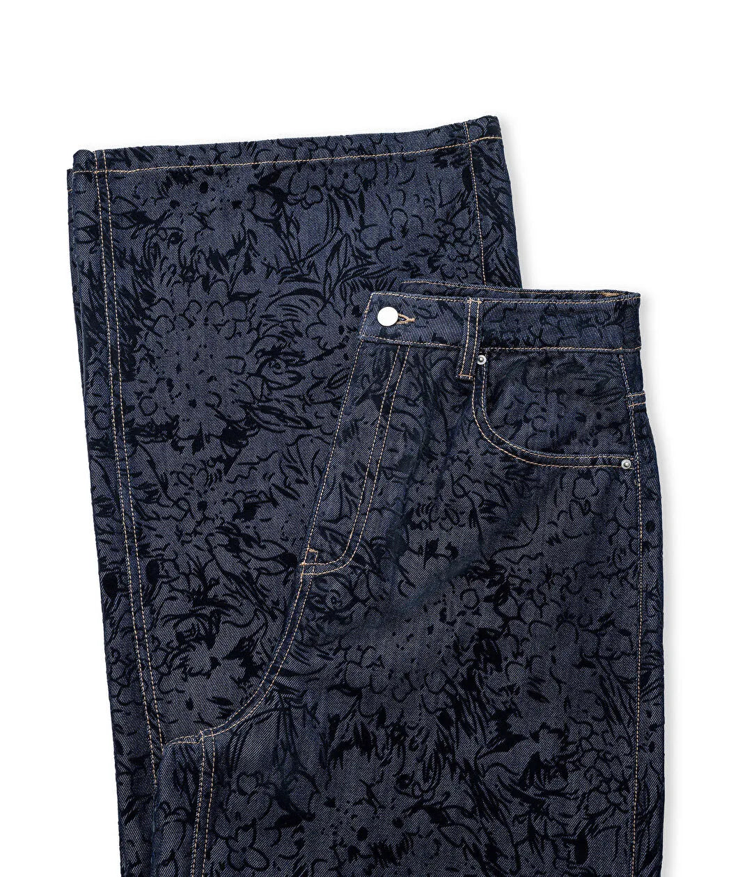 Mavi Flok Baskılı Denim Görünümlü Pantolon Iw6260003155ac7 | Ipekyol
