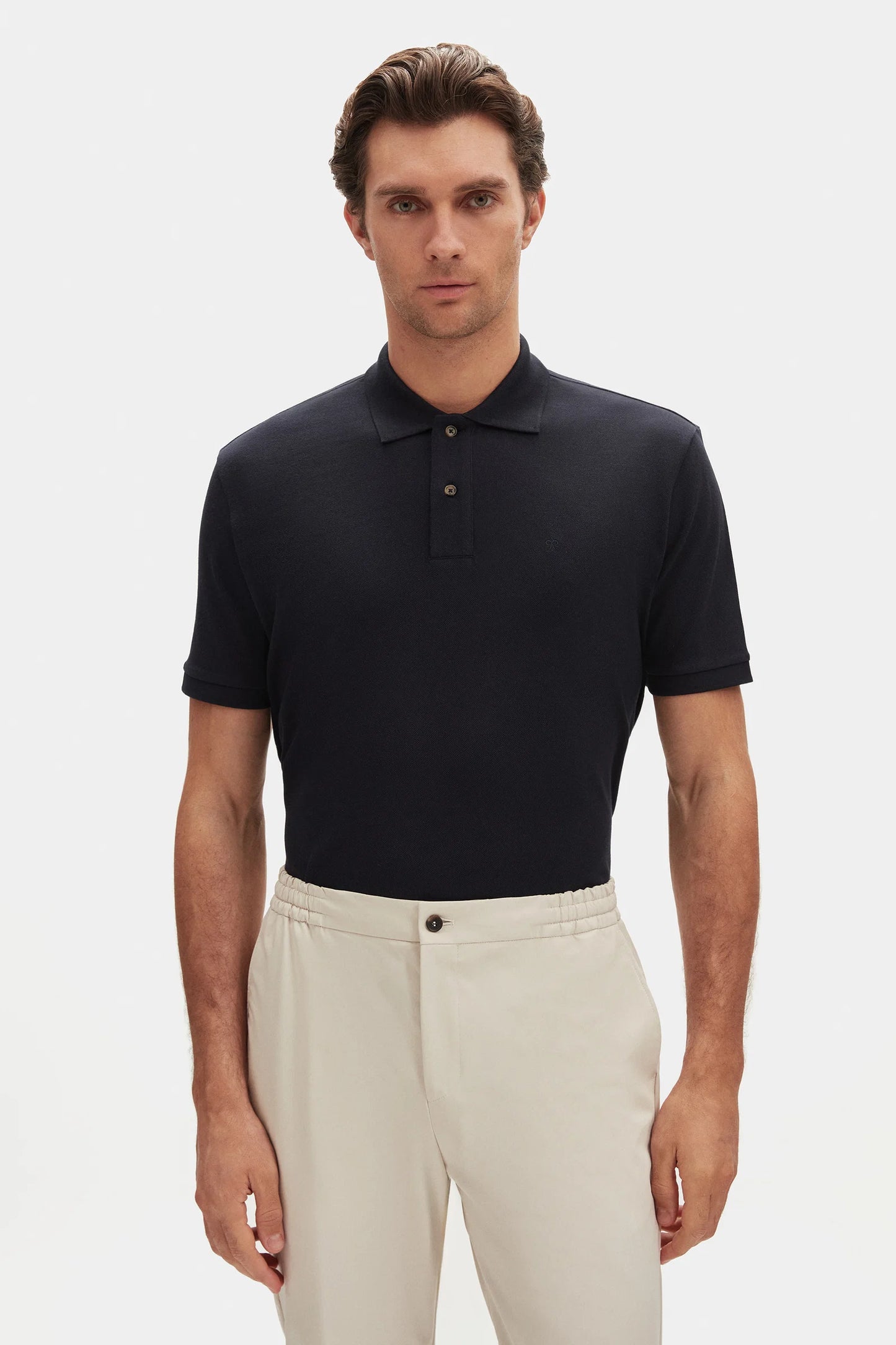Damat Regular Fit Lacivert %100 Pamuk Polo Yaka T-shirt