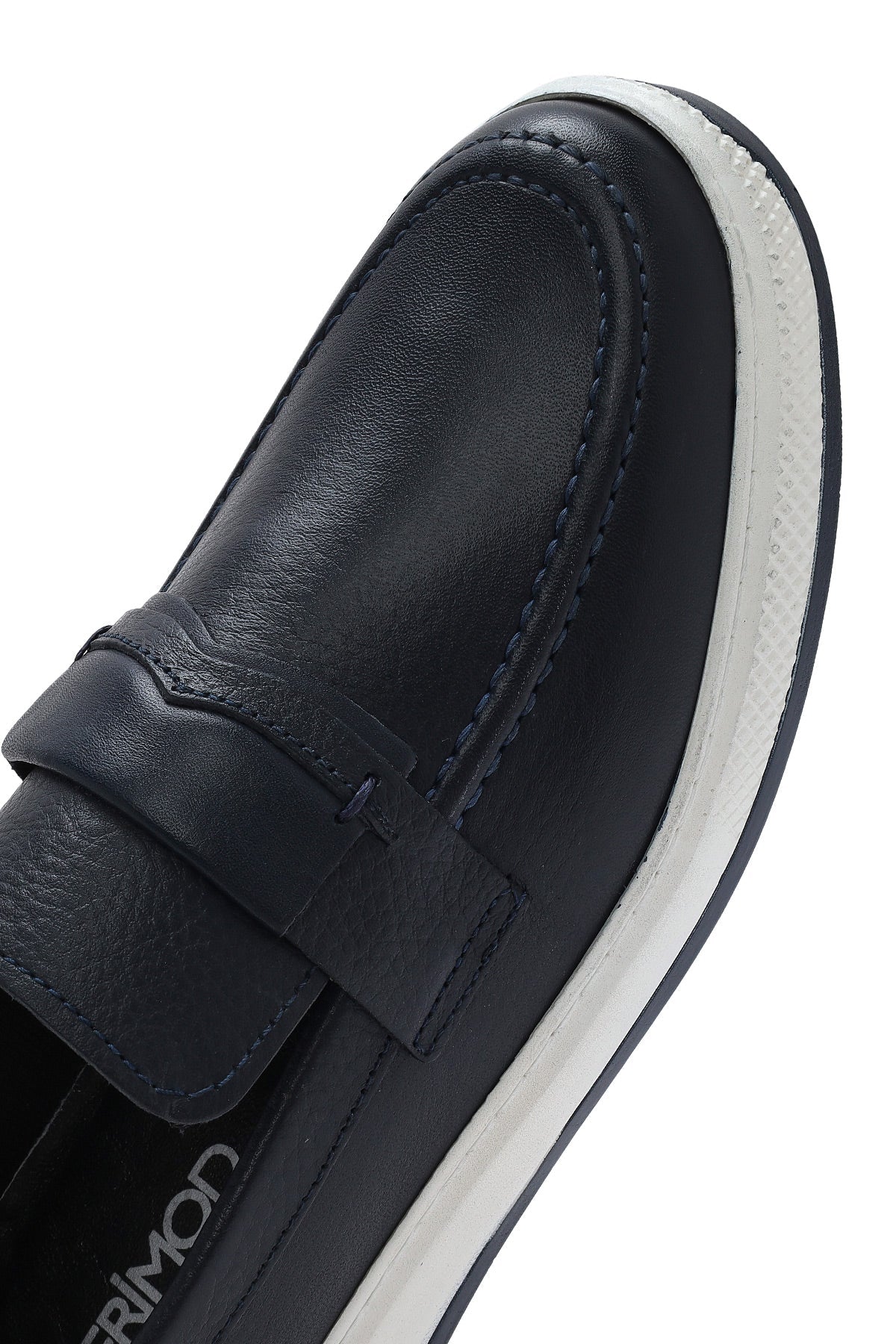 Erkek Lacivert Deri Loafer