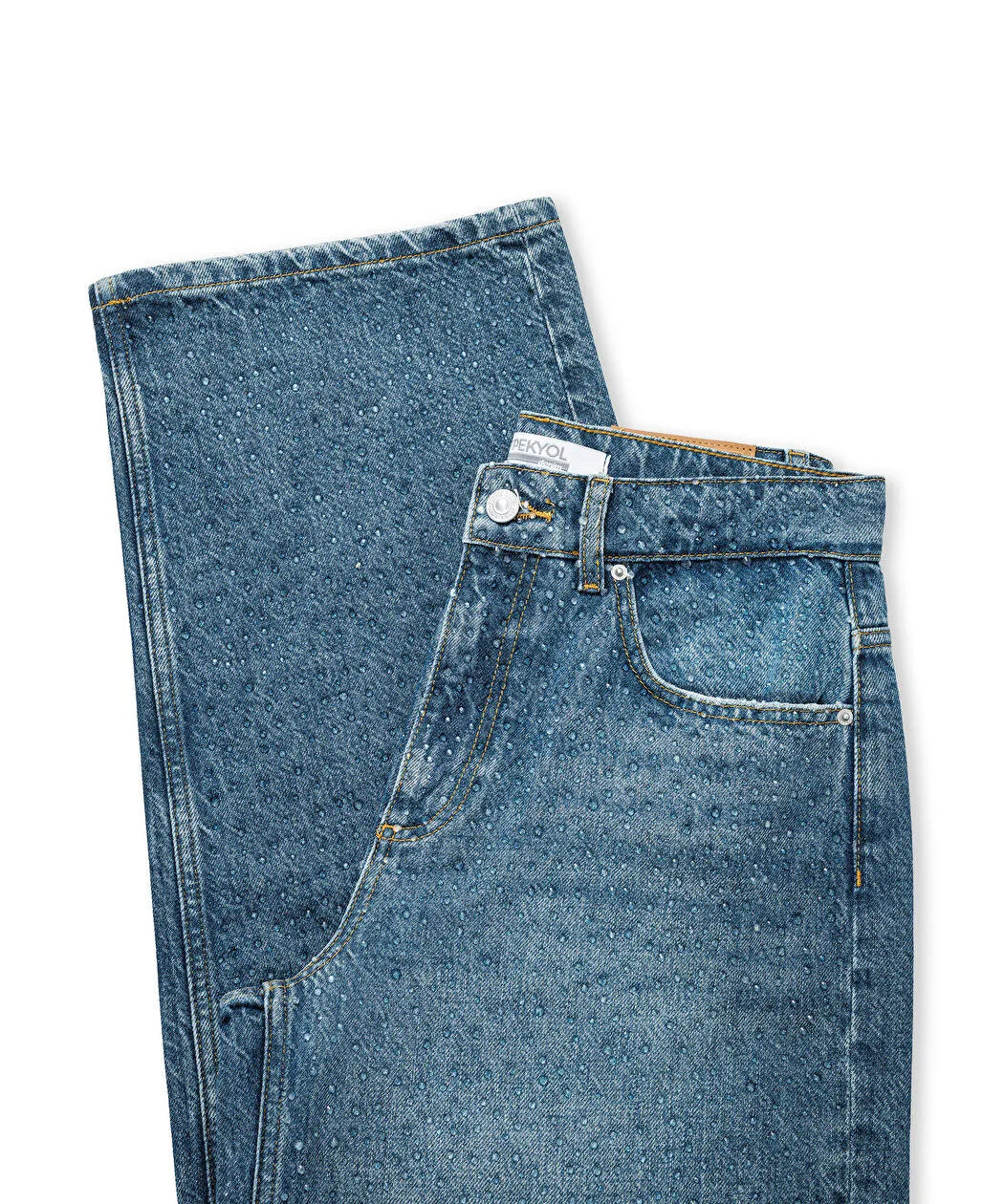 Mavi Hotfix Baskılı Wide Leg Jean Pantolon Iw6260018028165 | Ipekyol